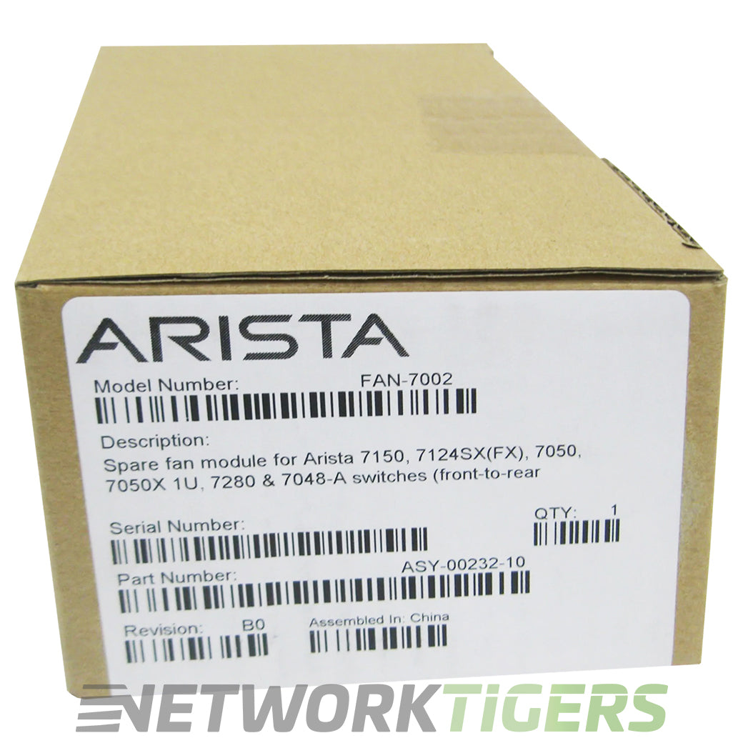 NEW Arista FAN-7002H-F 7260CX Series Front-to-Back Air (Red) Switch Fan Module