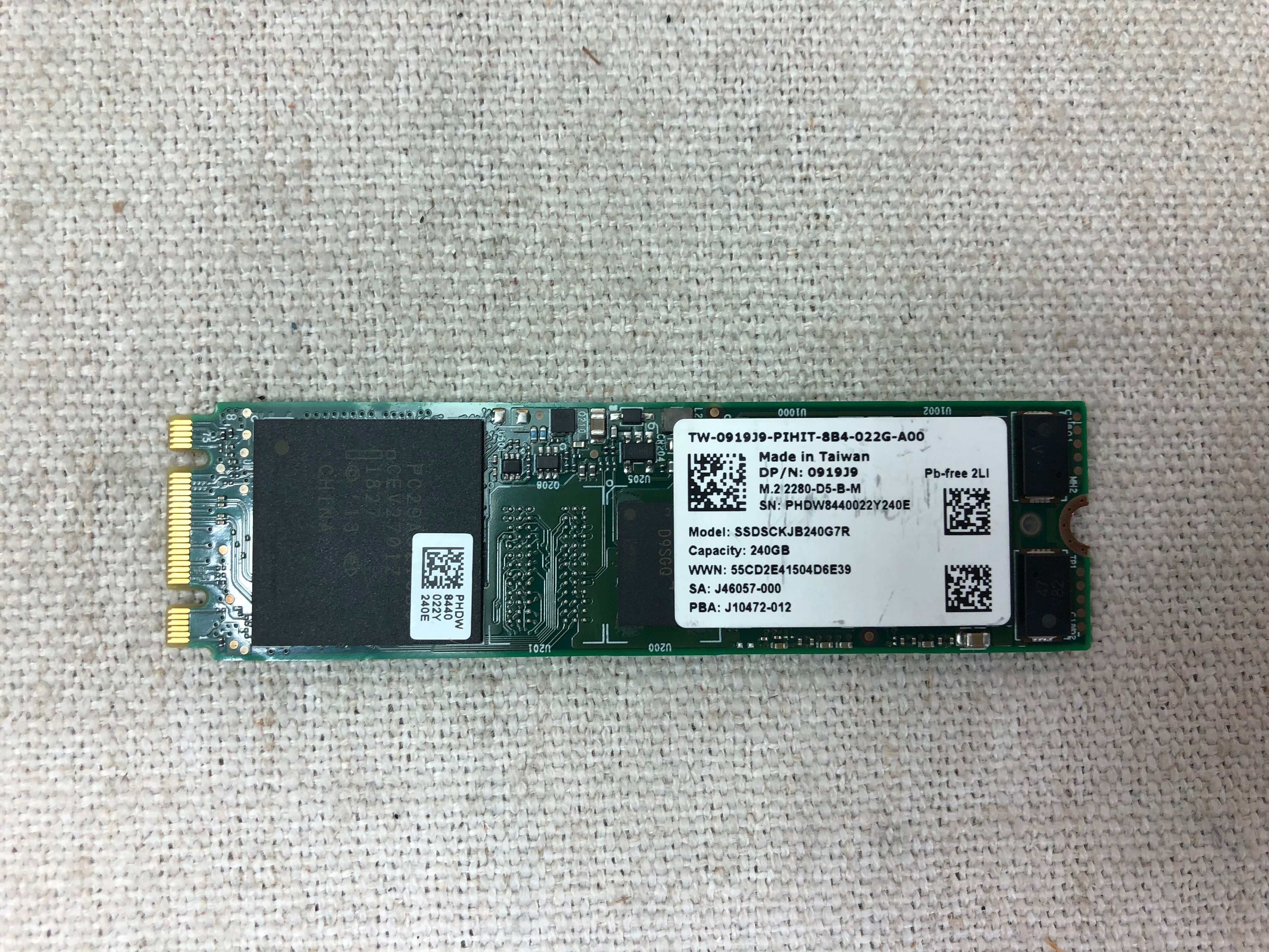 Dell 919J9 240GB 6Gb/s SATA M.2 SSD Intel SSDSCKJB240G7R for BOSS Card