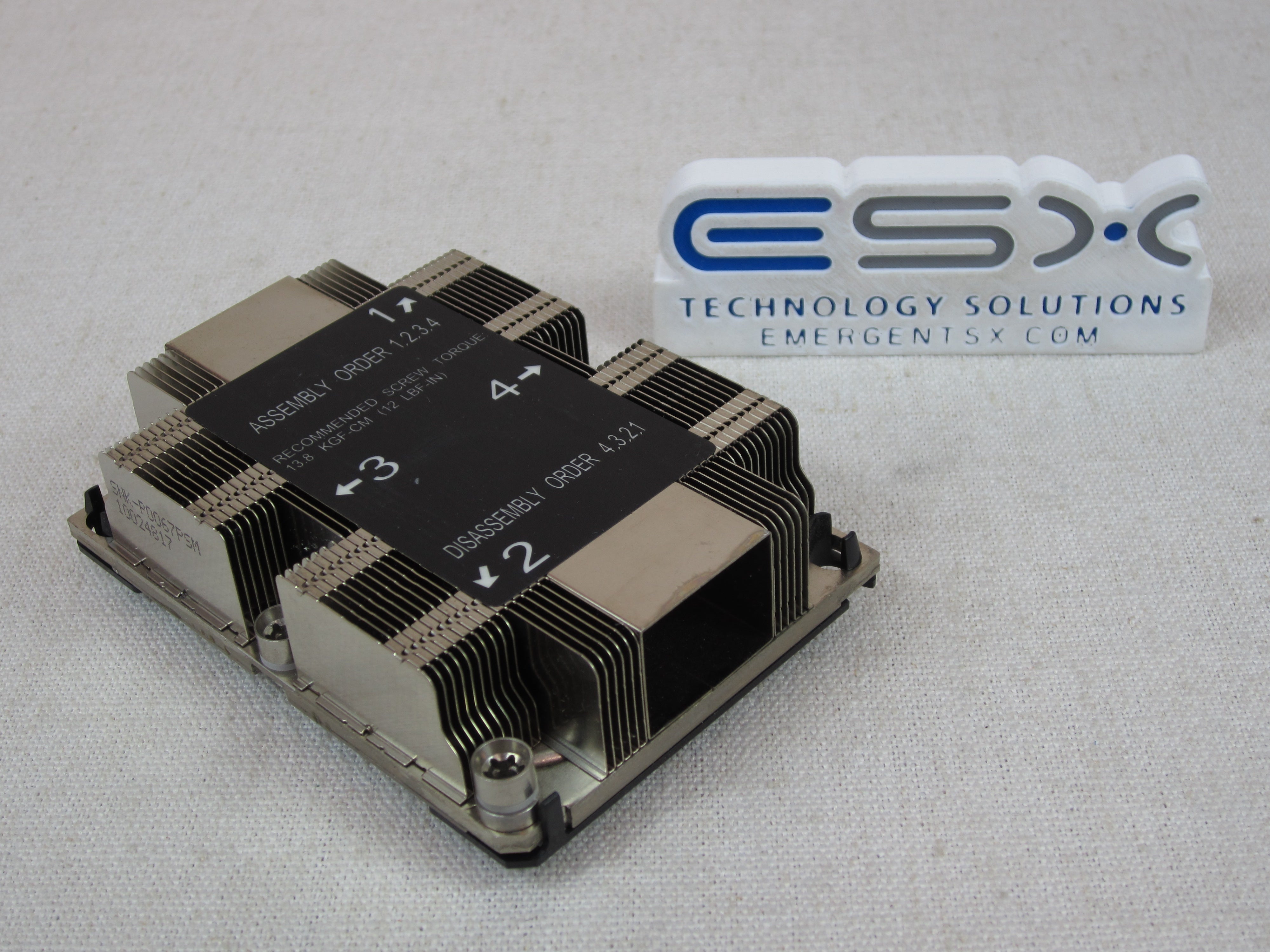Supermicro SNK-P0067PSM LGA3647 1U CPU2 Passive Heatsink Assembly for X11