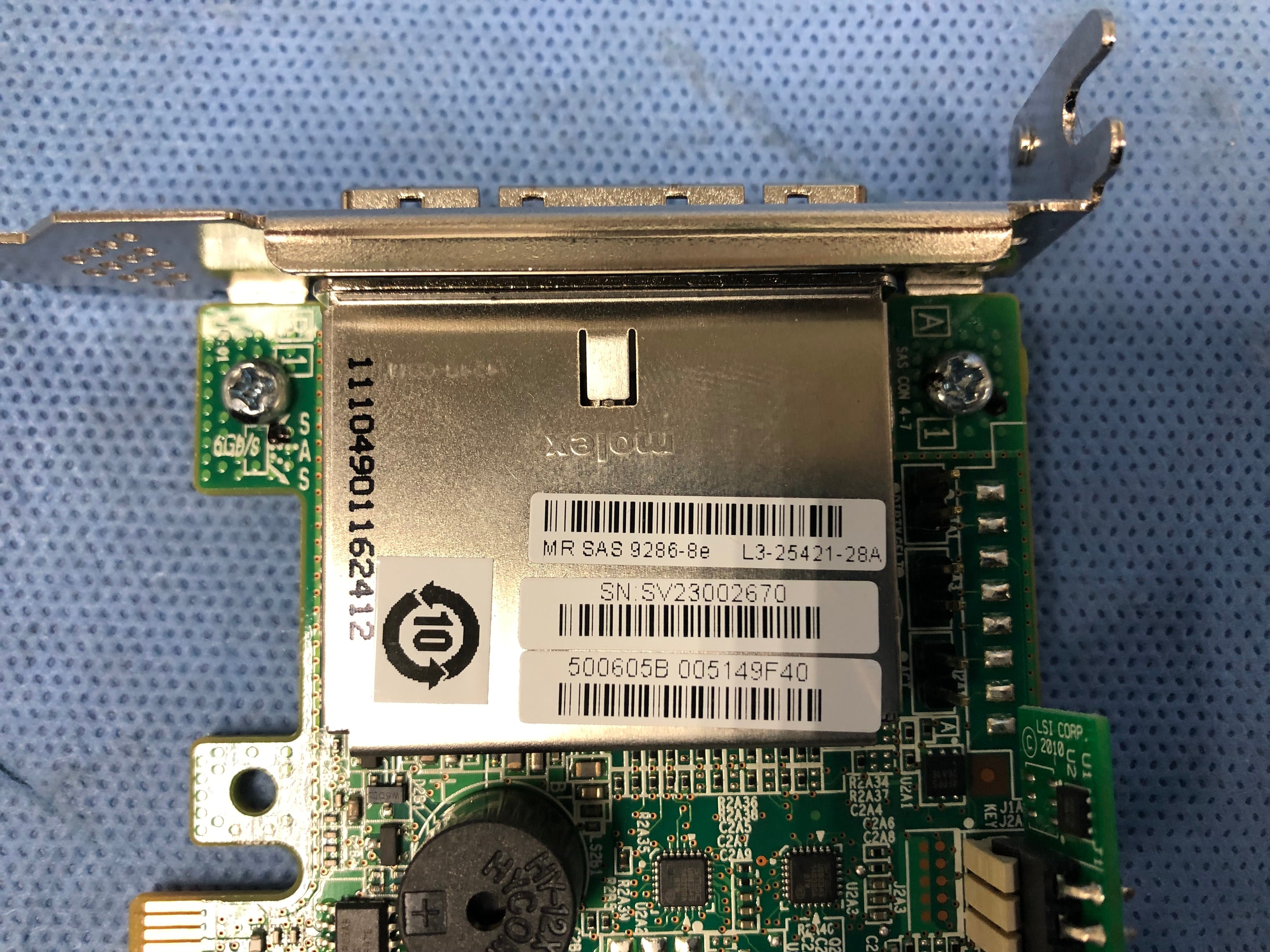 LSI MegaRAID SAS9286-8E 8 Port 6Gb/s SAS/SATA PCIe RAID Controller w/ BAT1S1P-A