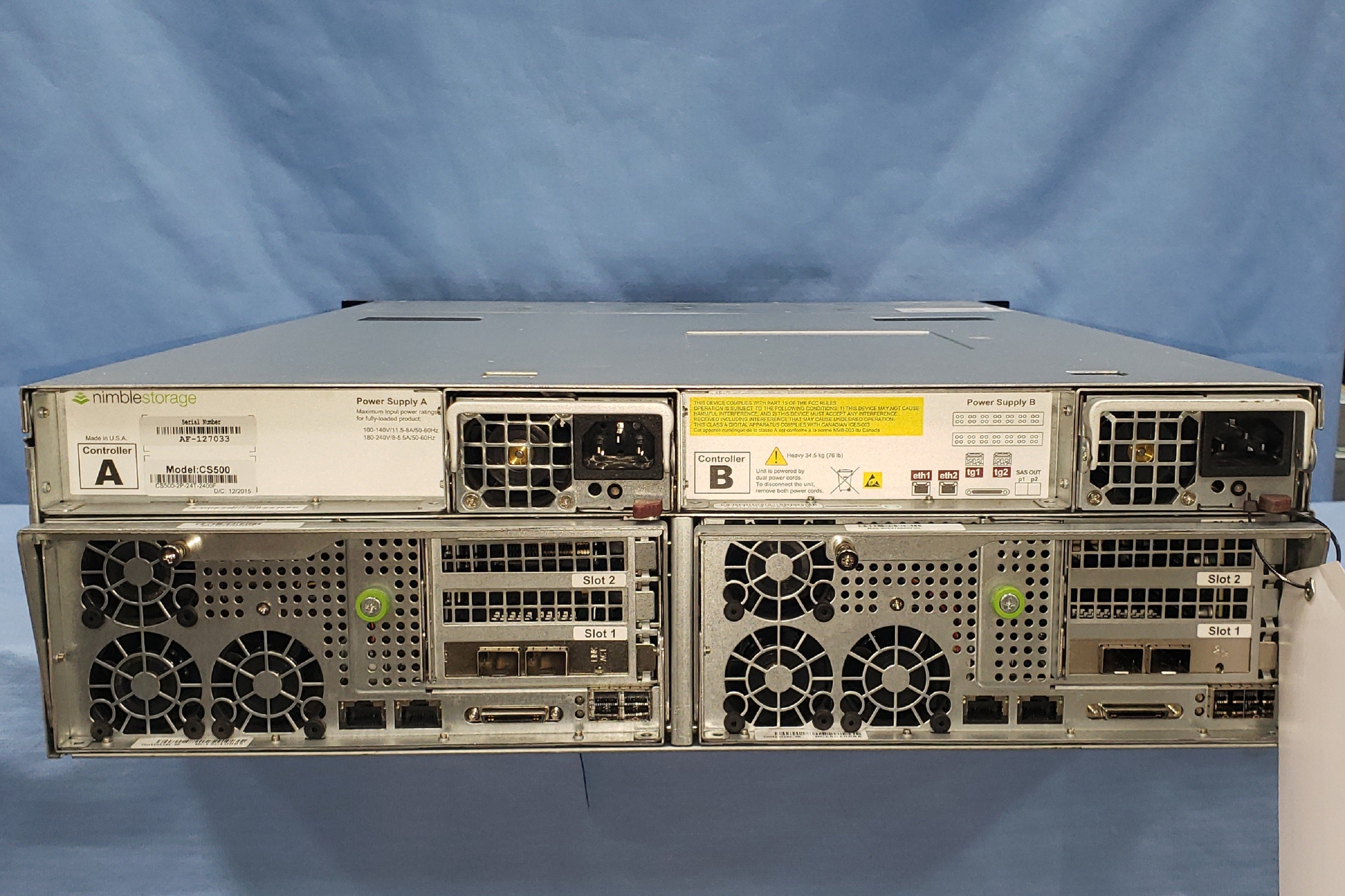 318TB Nimble CS500 with 48TB & 7.68TB SSD & 3 x 90TB Shelves