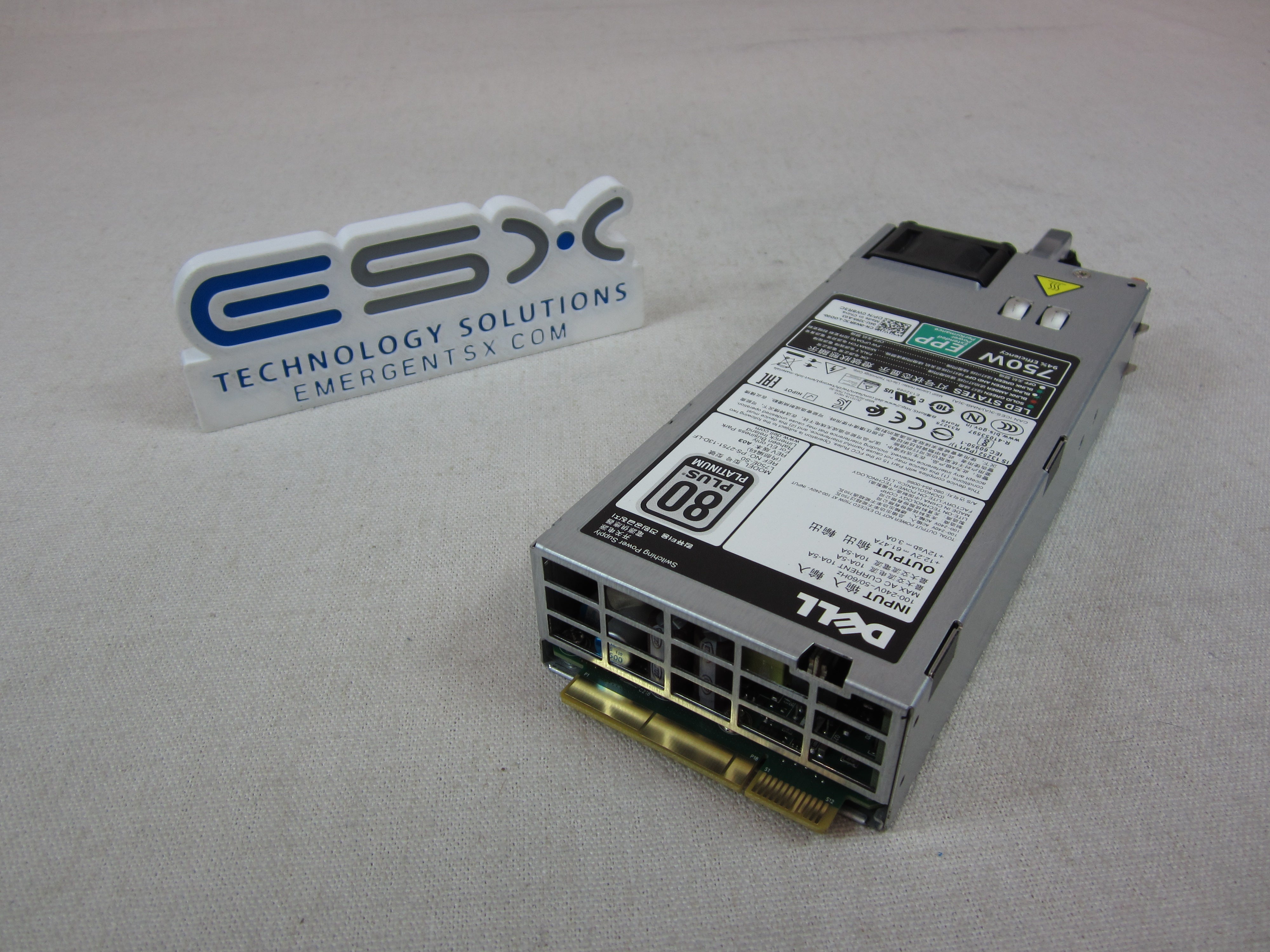 Dell W8R3C 750W 80 Plus Platinum Power Supply Module PowerEdge R630 R640 R740