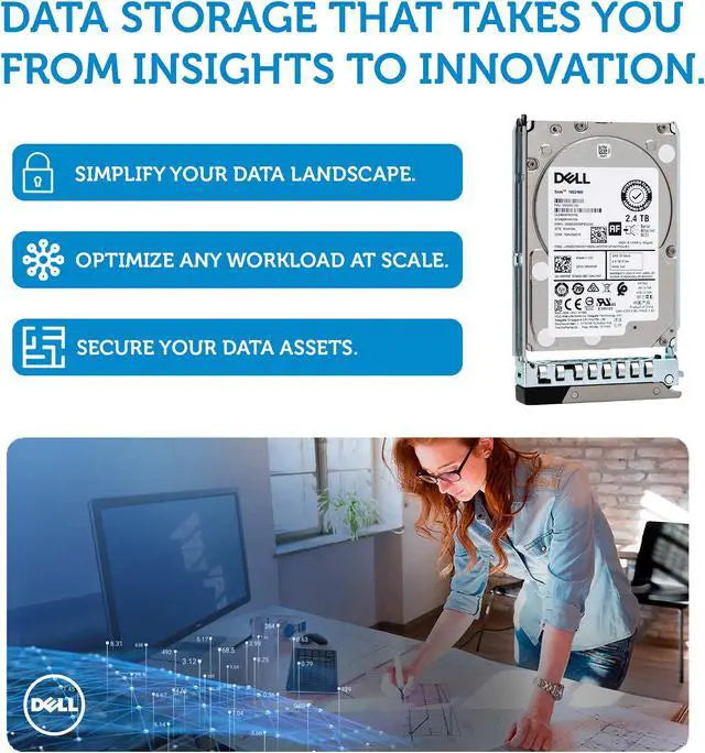 Dell 401-ABHQ 2.4TB 10000 RPM SAS 12Gb/s 2.5" Internal Hard Drive