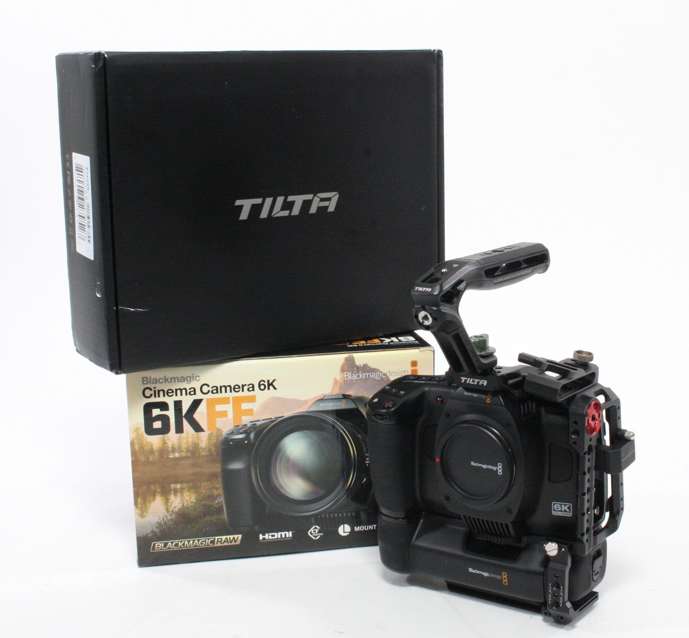 Blackmagic Cinema Camera 6K Full Frame w/ Tilta Cage Kit (Grips and Cords)