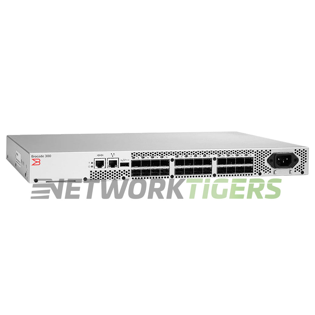 Brocade BR-360-0008 300 Series 24x 8GB Fibre Channel SFP (16x Active) SAN Switch