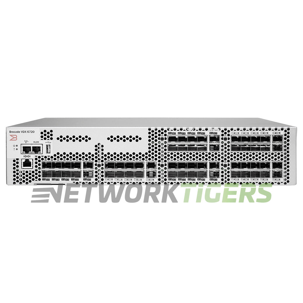 NEW Brocade BR-VDX6720-60-F 60x 10GB SFP+ (60x Active) F-B Airflow Switch