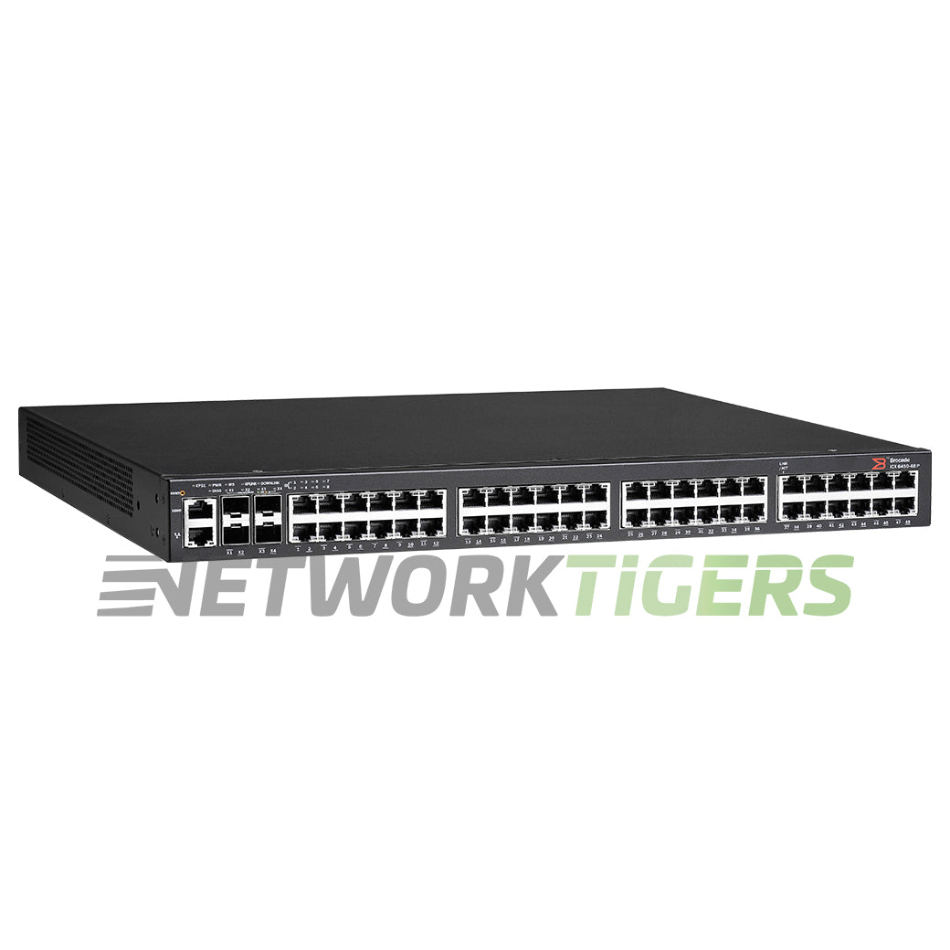 NEW Ruckus Brocade ICX6450-48P 48x 1GB PoE+ RJ45 2x 1G SFP 2x 10GB SFP+ Switch