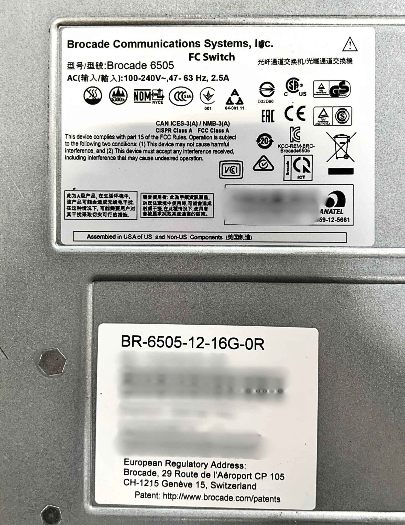Brocade BR-6505-12-16G-0R Brocade 6505 24 Port 16GB SAN Switch