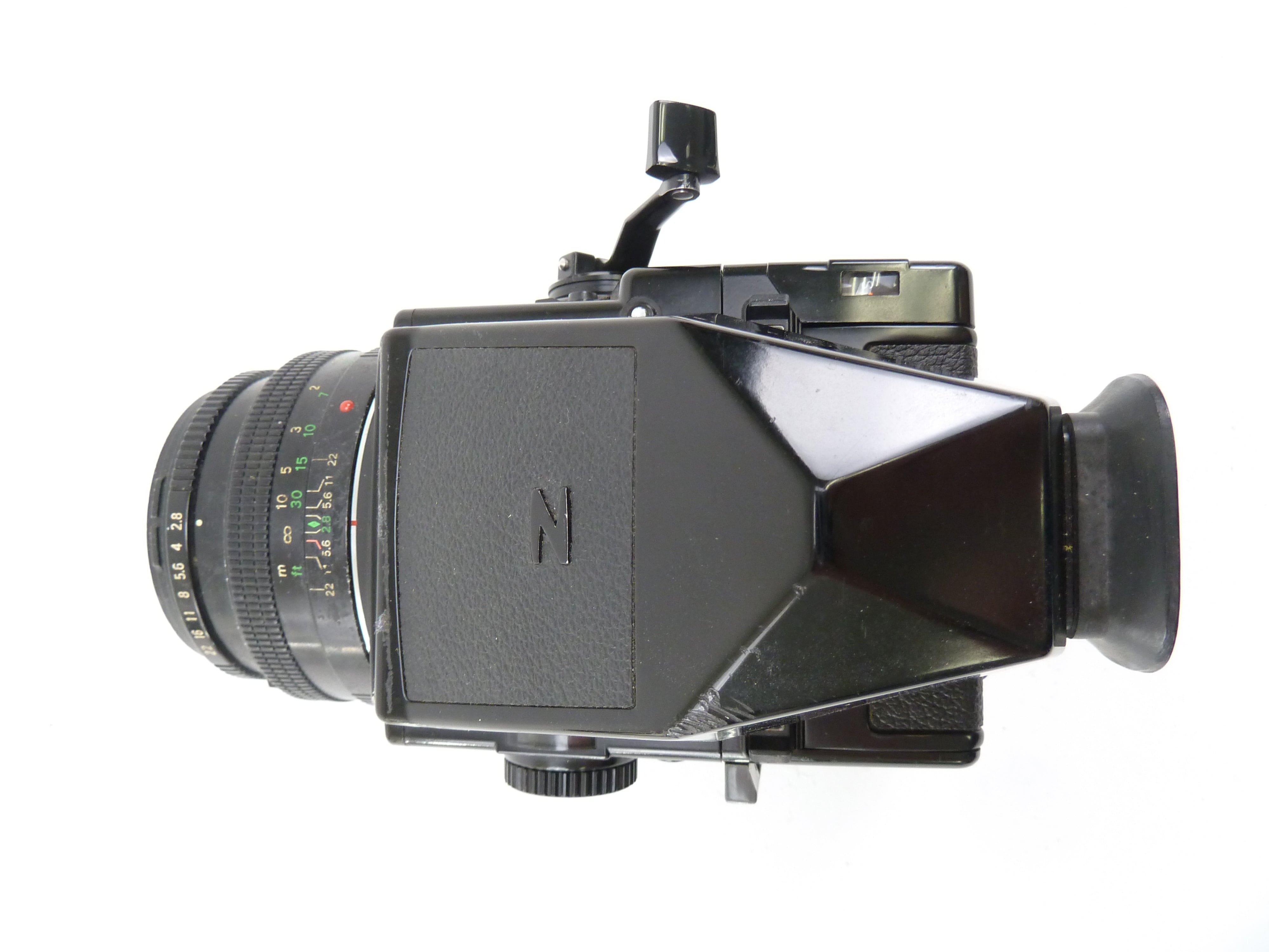 Bronica ETRS Kit with 75MM F2.8 Lens, 120 Back, and Prism Finder