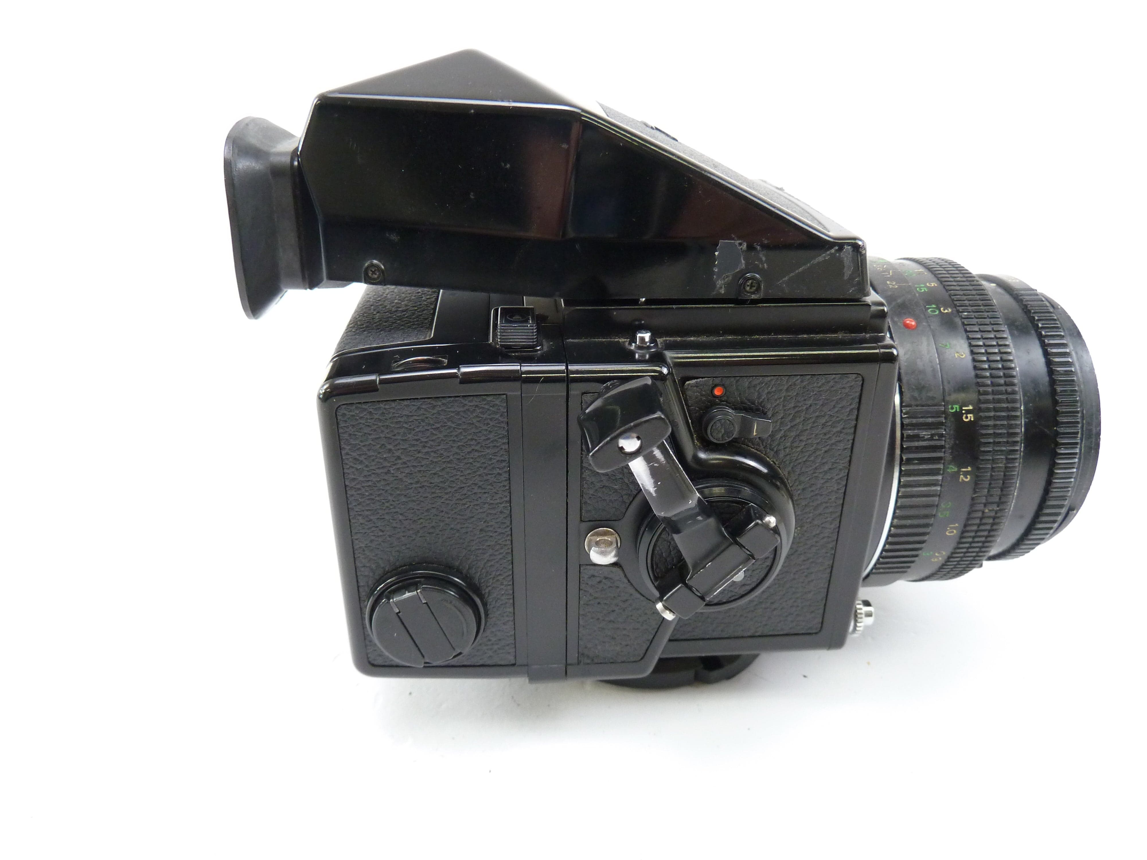 Bronica ETRS Kit with 75MM F2.8 Lens, 120 Back, and Prism Finder