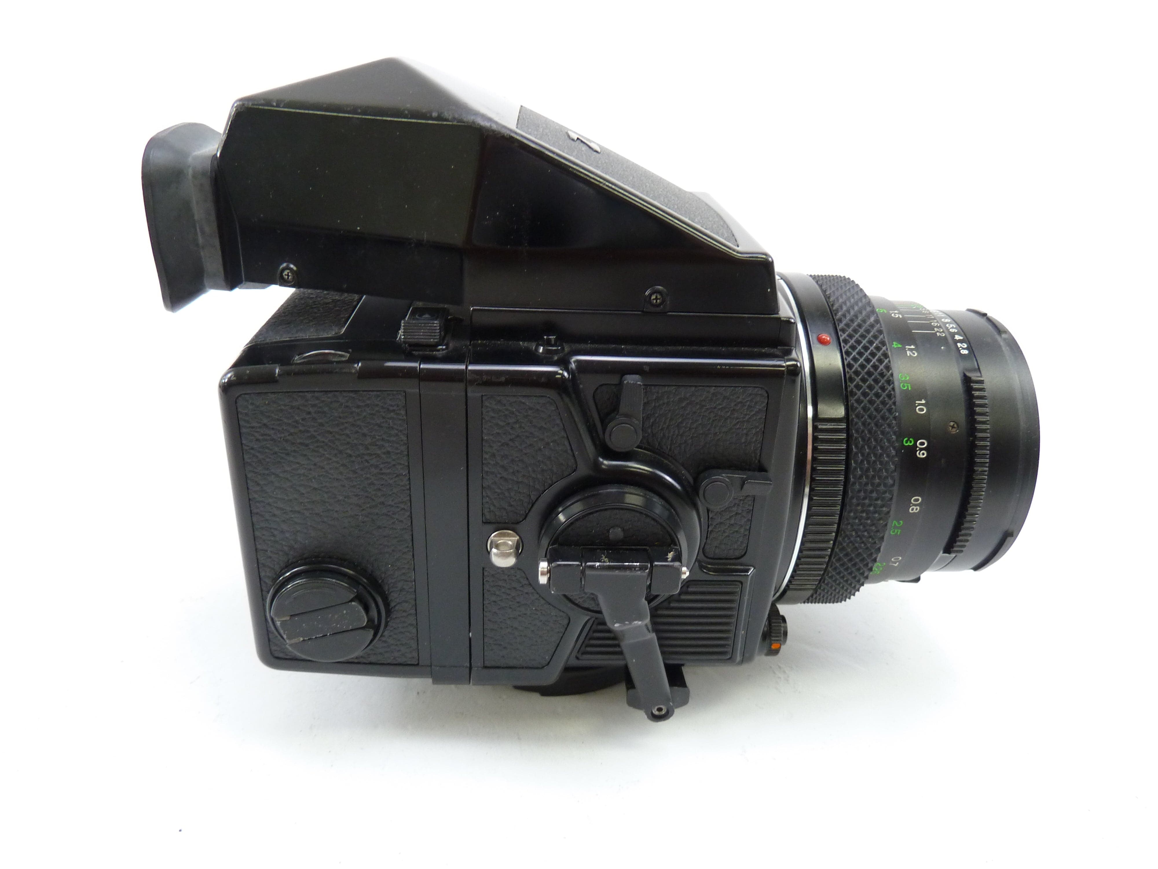 Bronica ETRSi Camera Outfit with 75MM F2.8 Lens, 120 Back, and Prism Finder E