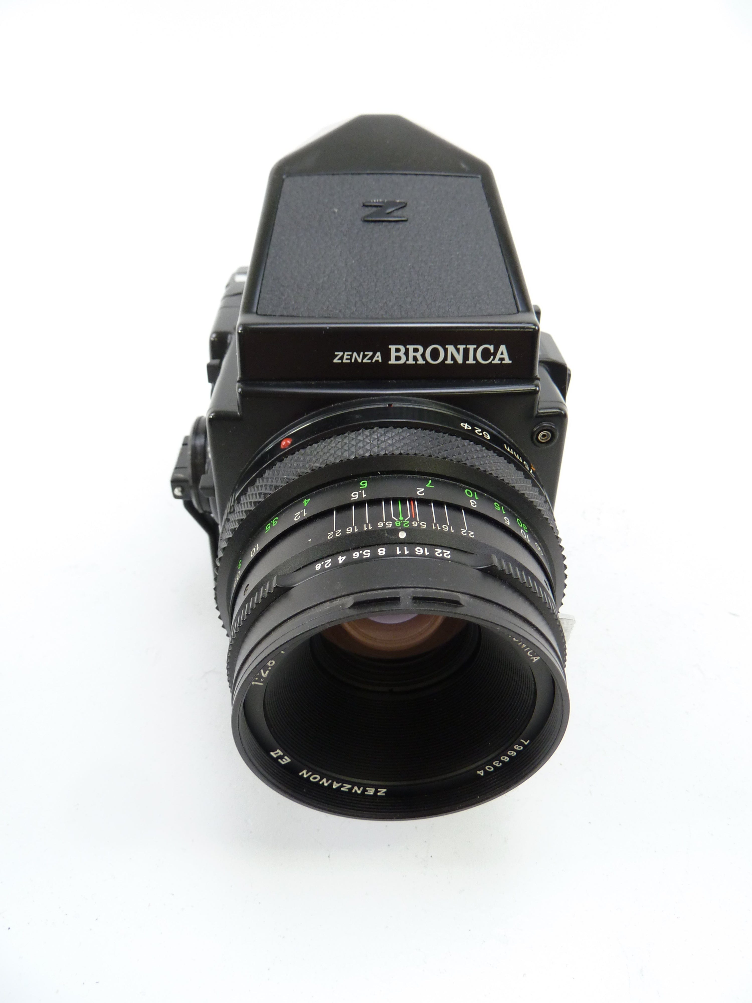 Bronica ETRSi Camera Outfit with 75MM F2.8 Lens, 120 Back, and Prism Finder E