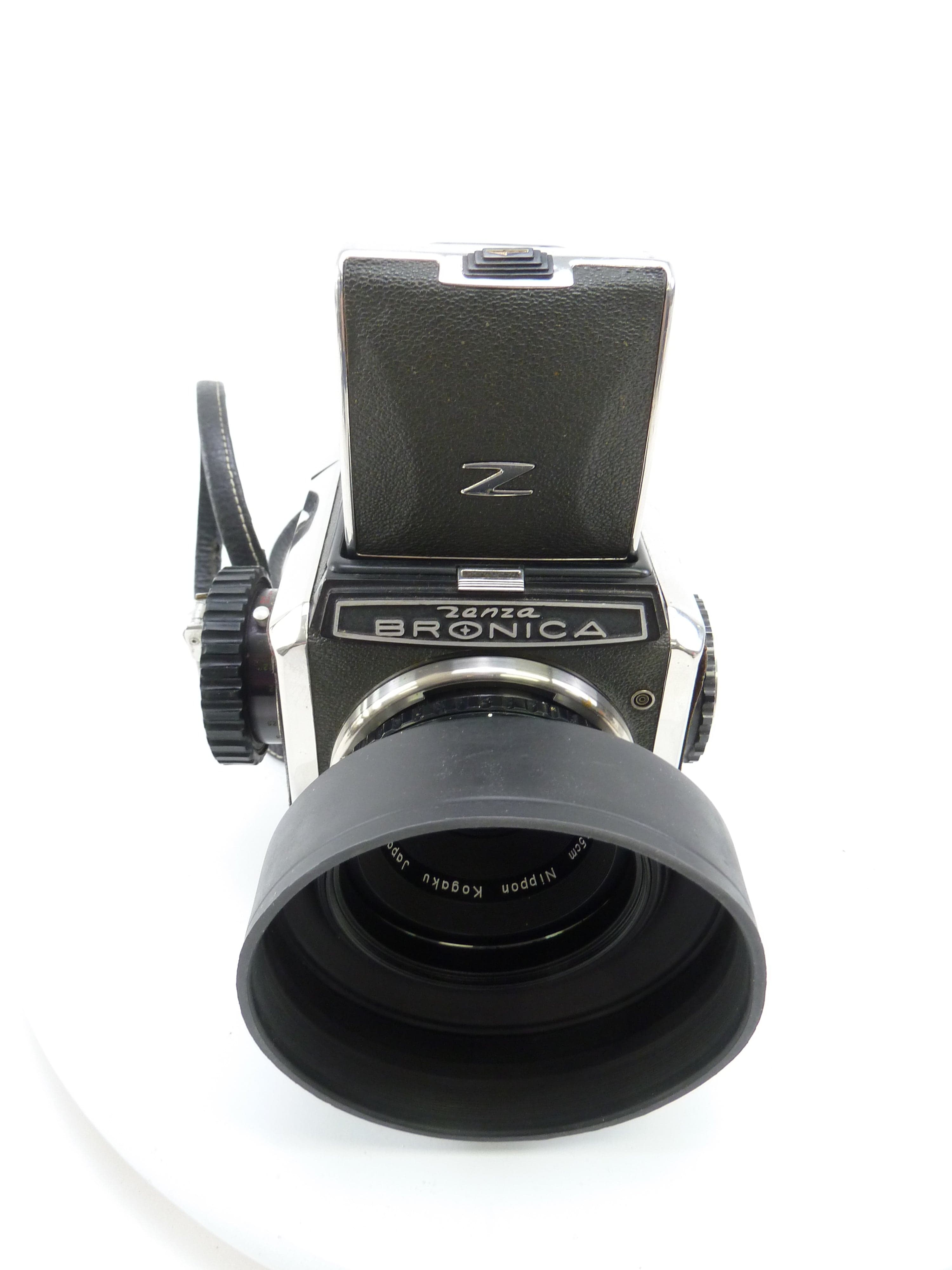 Bronica S with 75MM F2.8, 120 Film Back, and Prism Finder