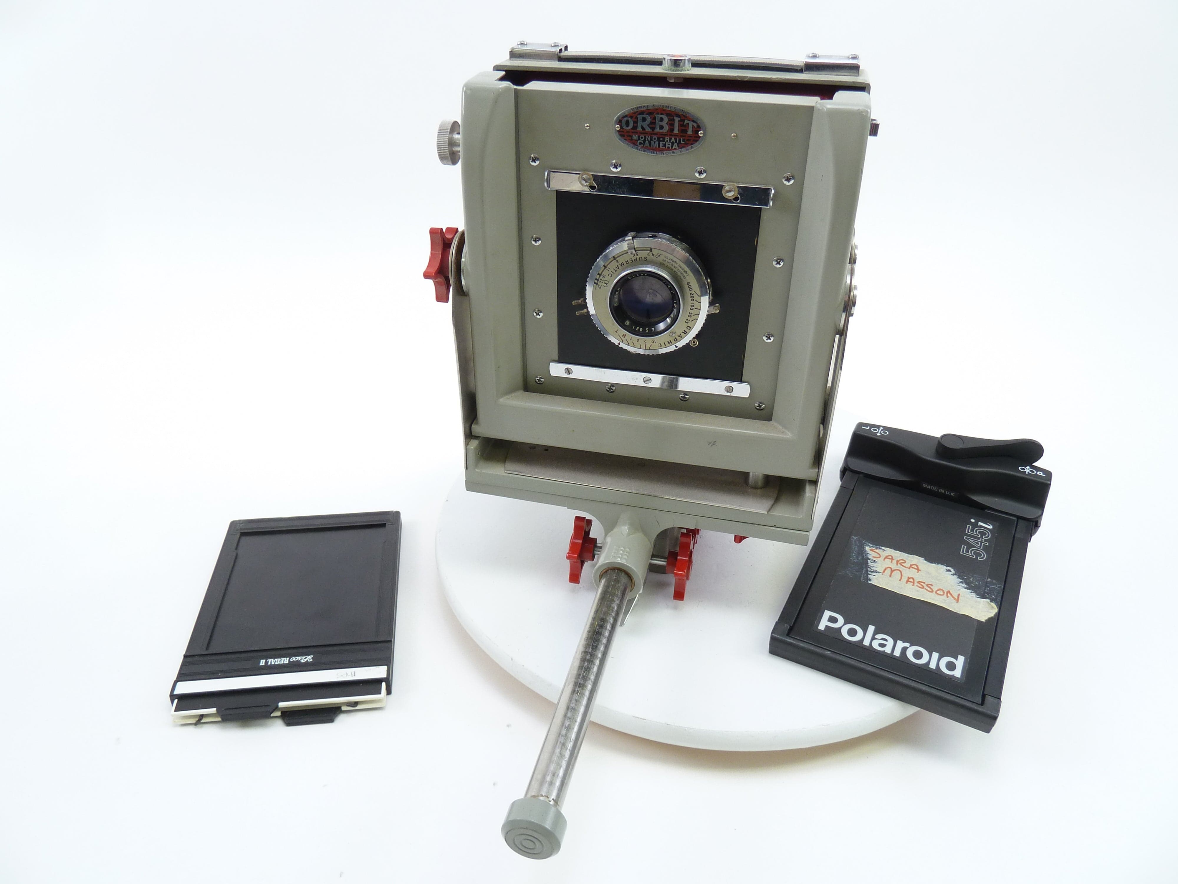 Burke & James Orbit 4X5 Mono-Rail Camera Groud Glass and Kodak Ektar 127MM F4.7