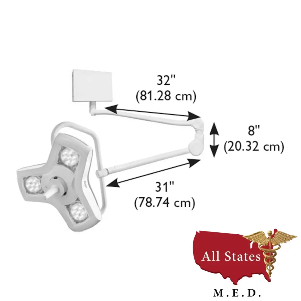 Burton Medical AIM® HI LED Exam Light ALED100 Wall Mount BRAND NEW