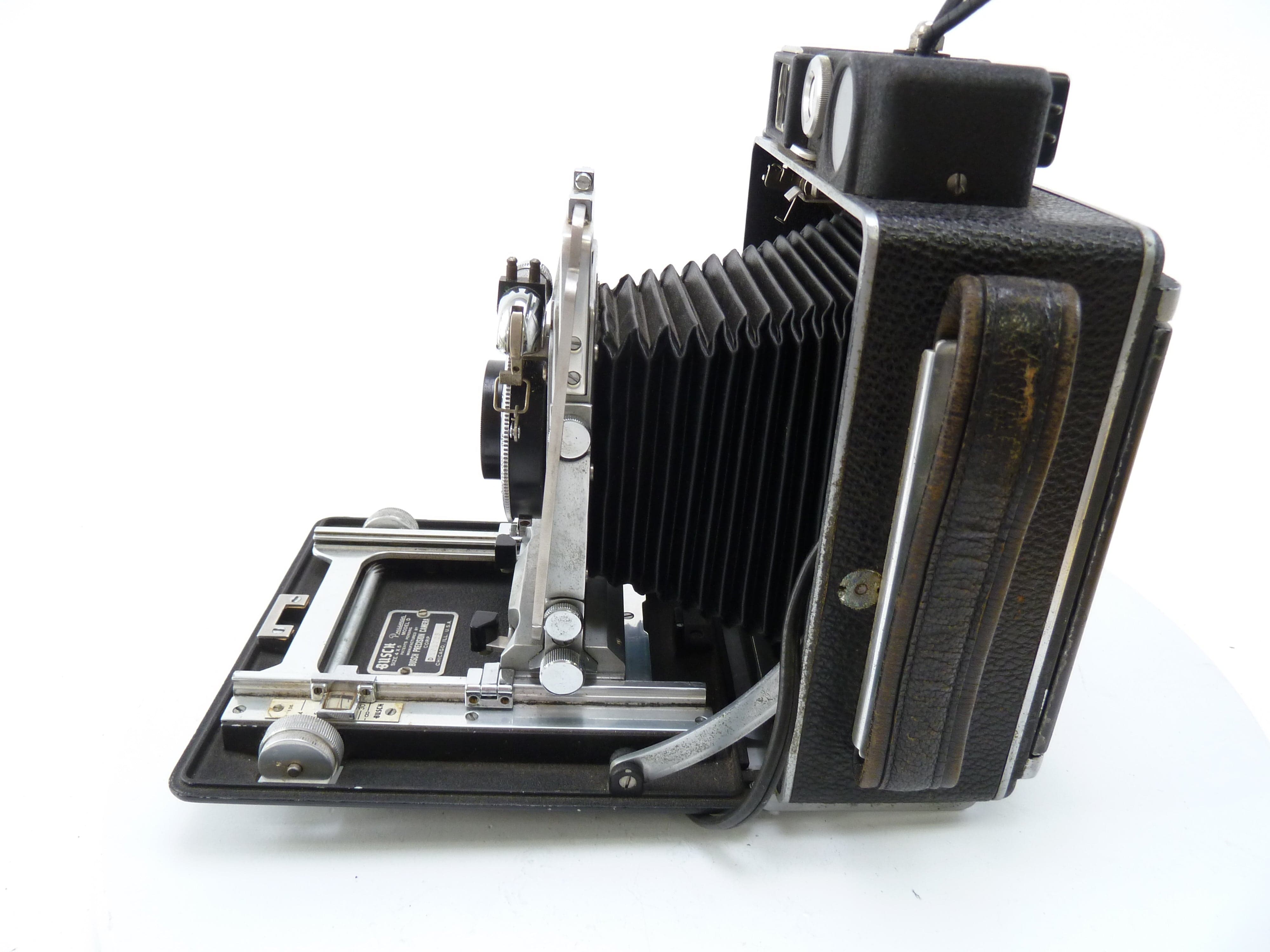 Busch Pressman Model D 4X5 Camera with Wollensak 135MM f4.7 Raptor Lens