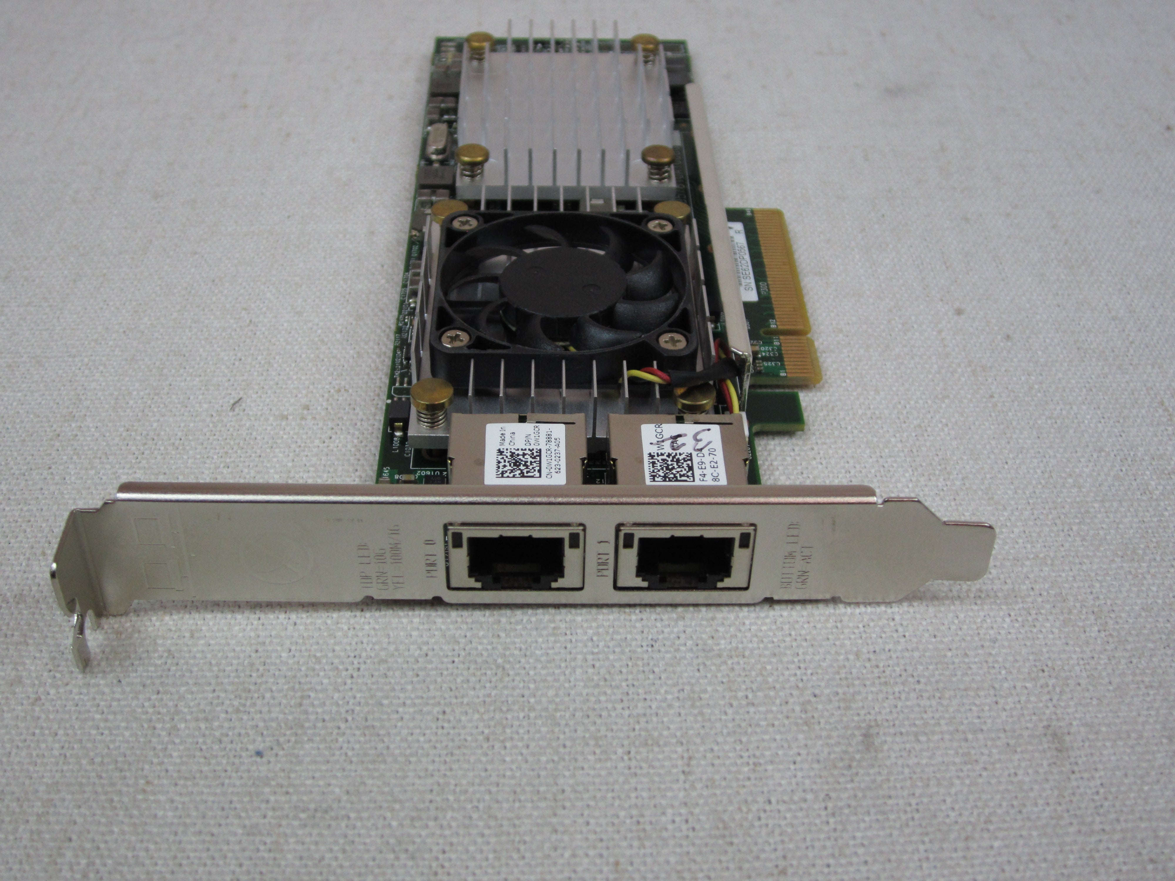 Dell W1GCR Broadcom 57810S Dual-Port 10GbE BASE-T Network Adapter Full Height