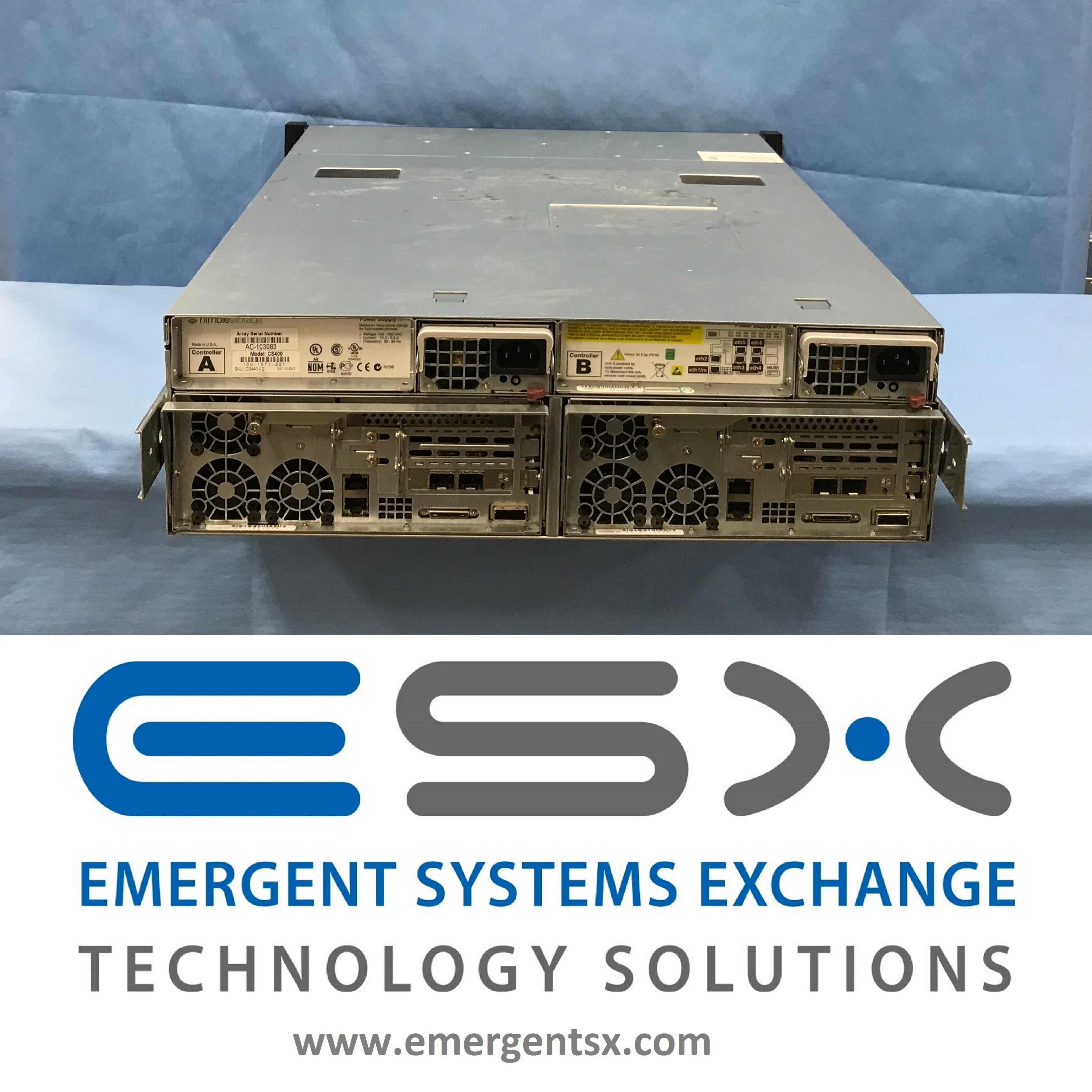 Nimble Storage CS440G-X2, 12 x 2TB, 4 x 300GB SSD, 10Gbe