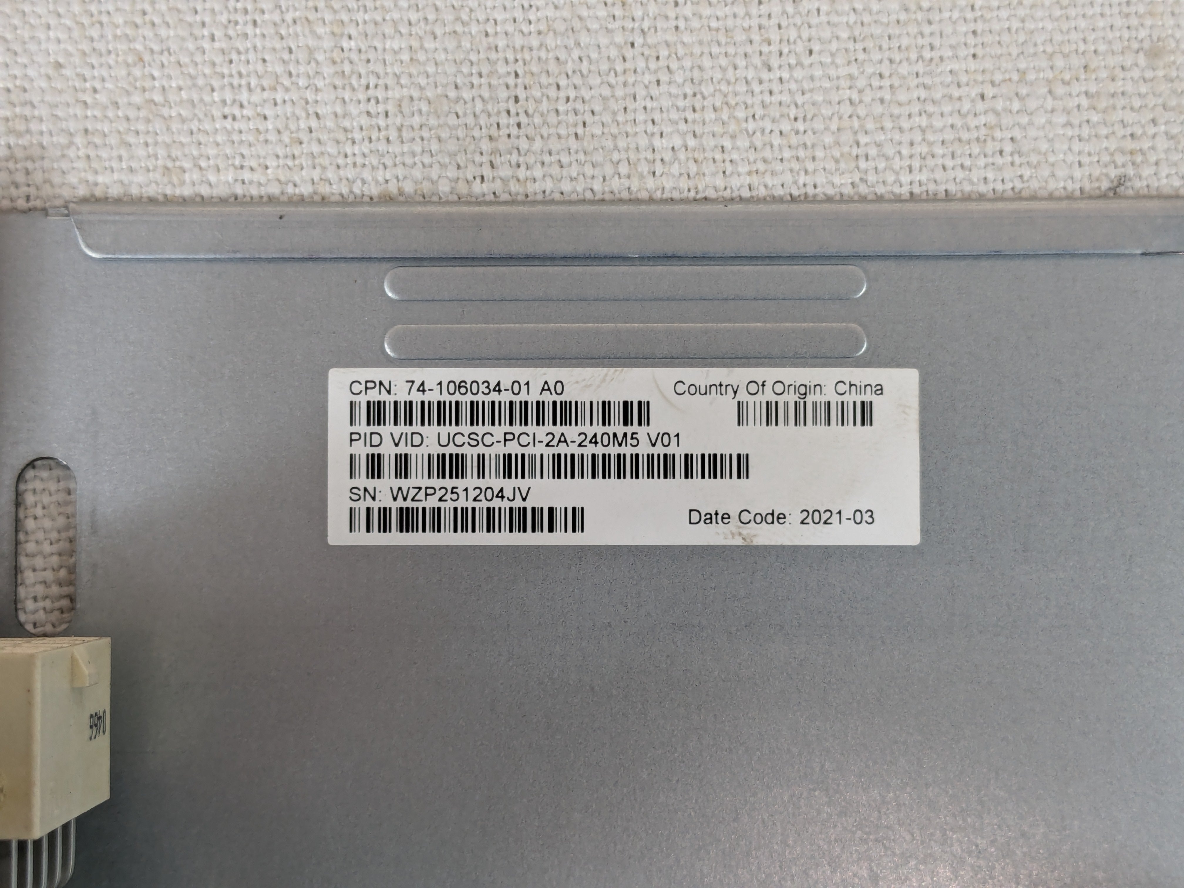 Cisco UCSC-PCI-2A-240M5 Riser Card 2A Assembly (3x PCIe slots) for C240 M5