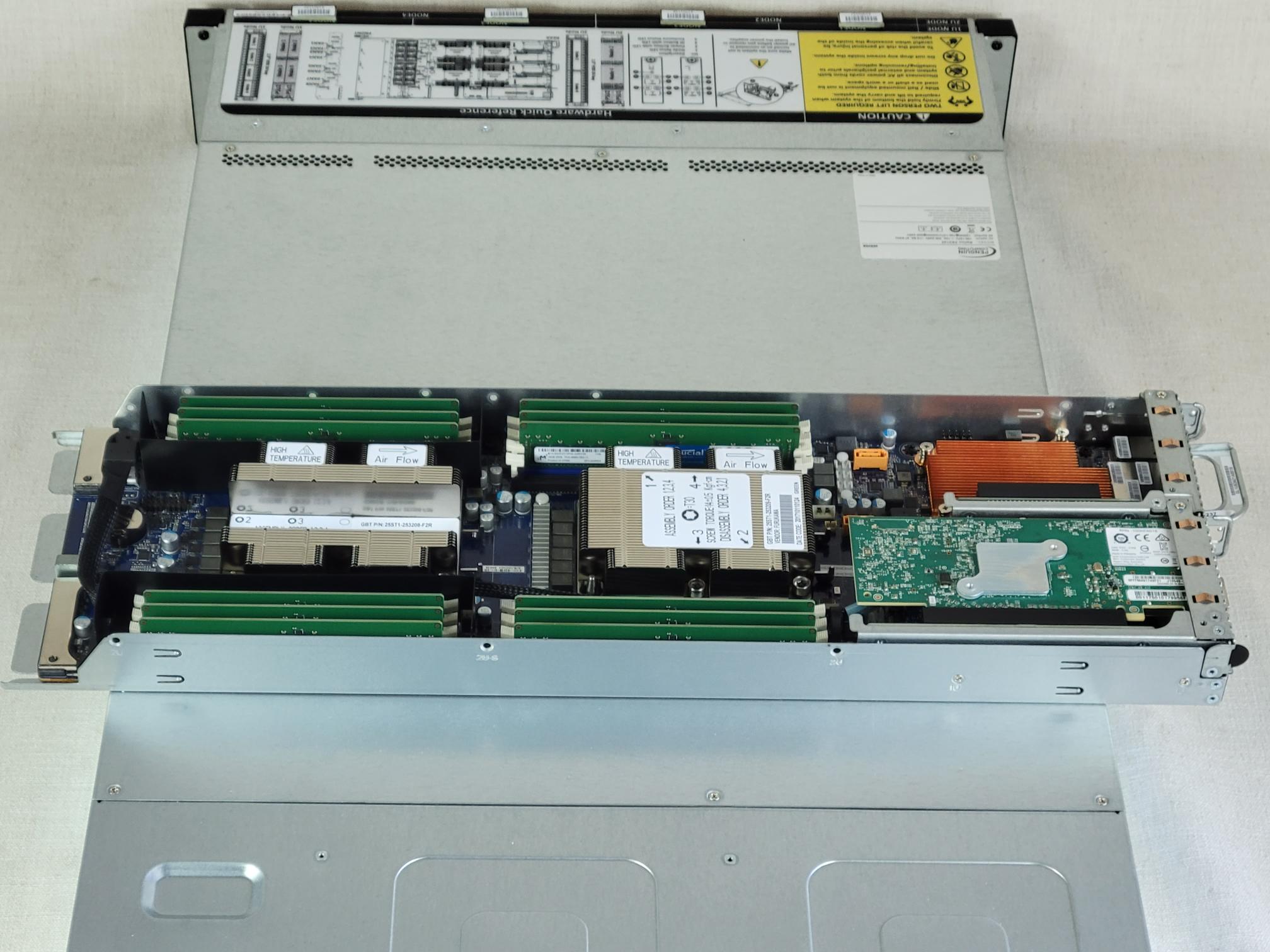 OEM Gigabyte H261-N80 2U 24x 2.5” 4 Node Server 8x Xeon Gold 6148 2.4GHz 2TB
