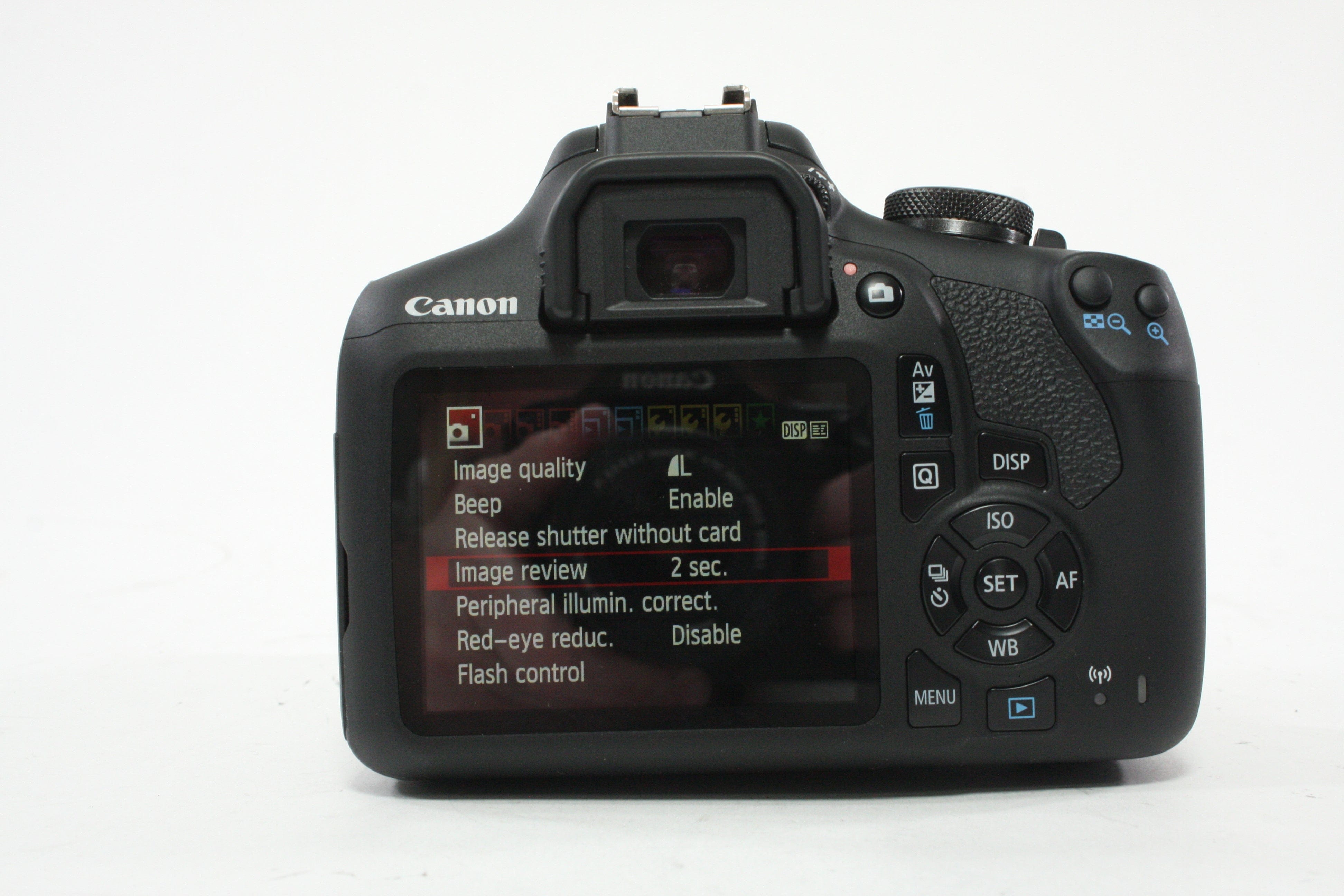 Canon 2000D DSLR with 18-55mm f/3.5-5.6 Lens with a Shutter Count of 3