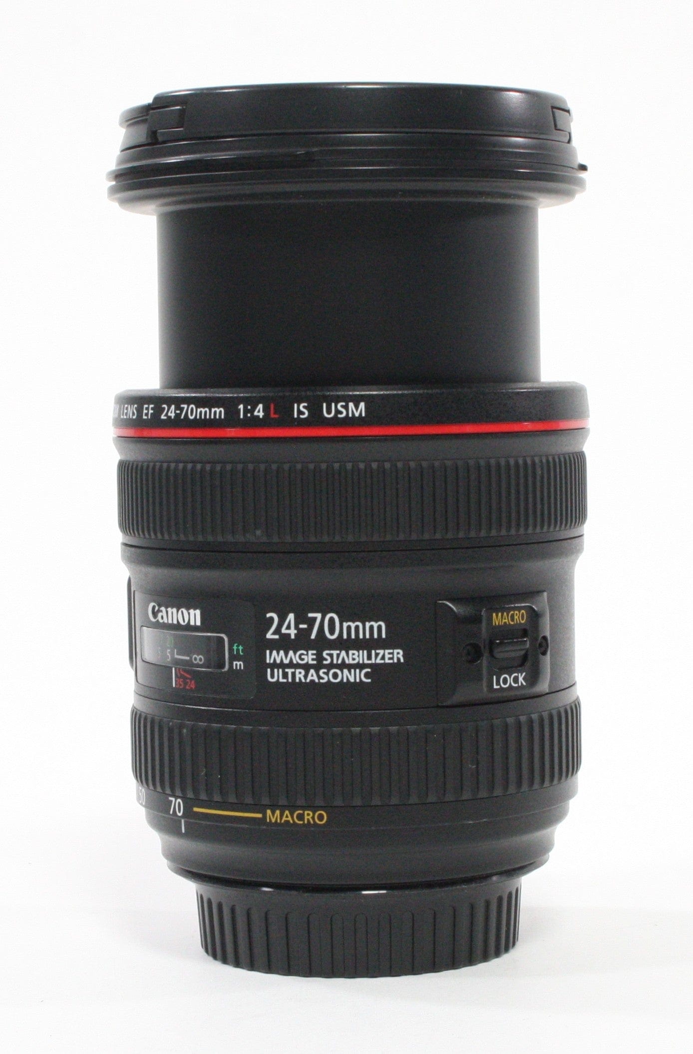 Canon 24-70mm f/4 L IS USM Macro Lens for Canon EF Mount, with case.