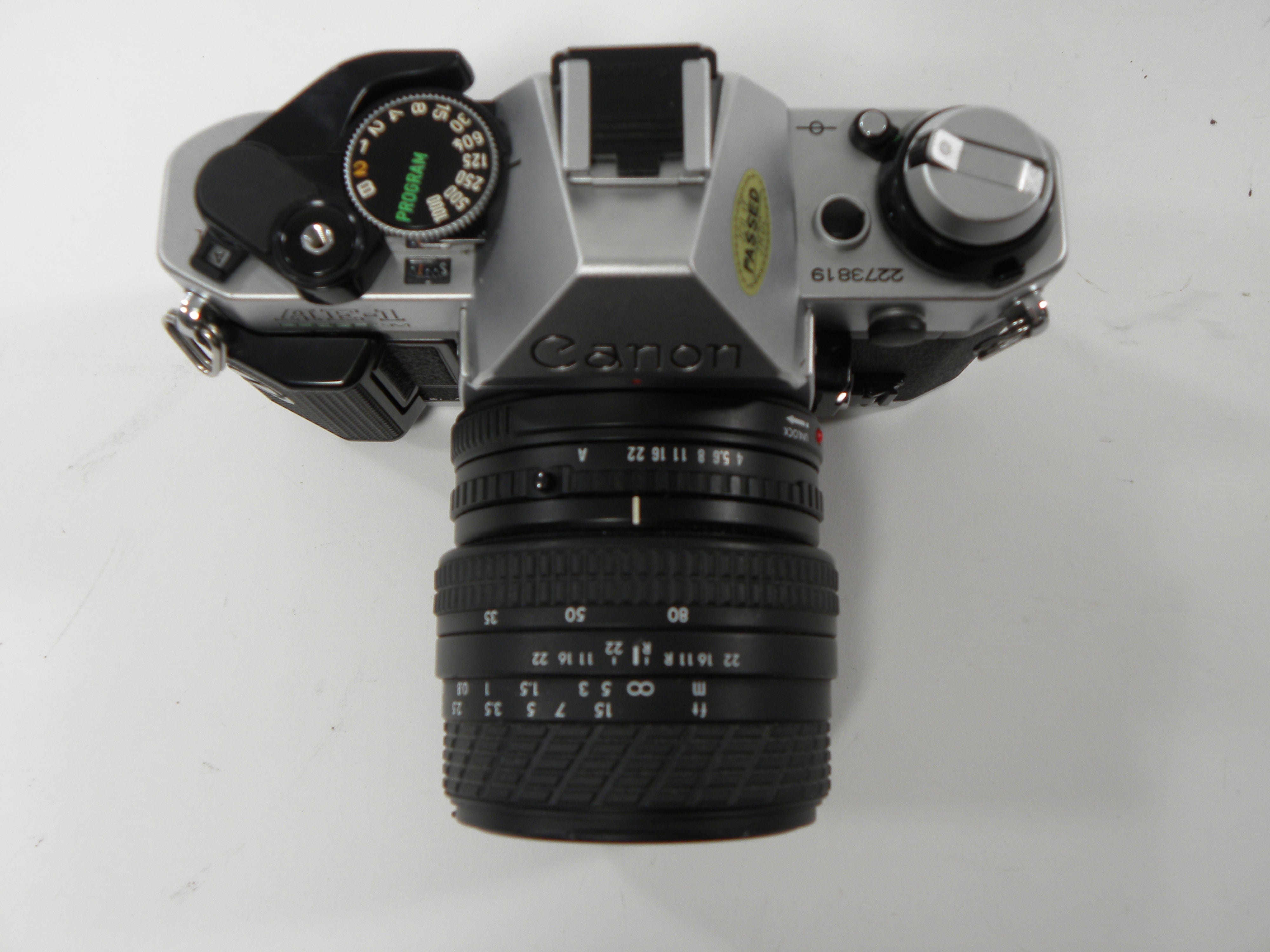 Canon AE-1 35mm Program SLR w/Sigma DL Zoom MC 35-80mm f4-5.6