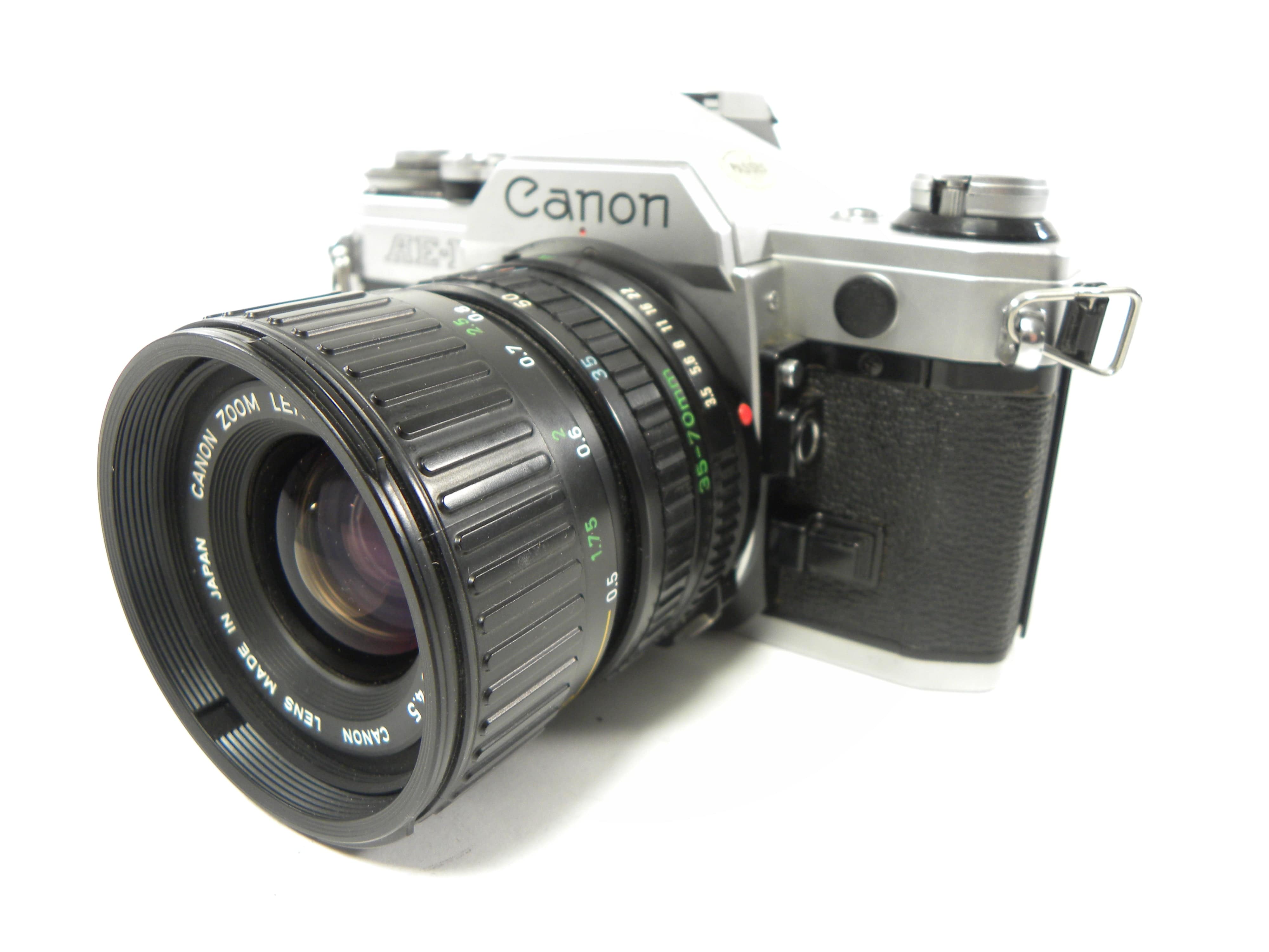 Canon AE-1 35mm SLR Camera w/FD 35-70mm f3.5-4.5