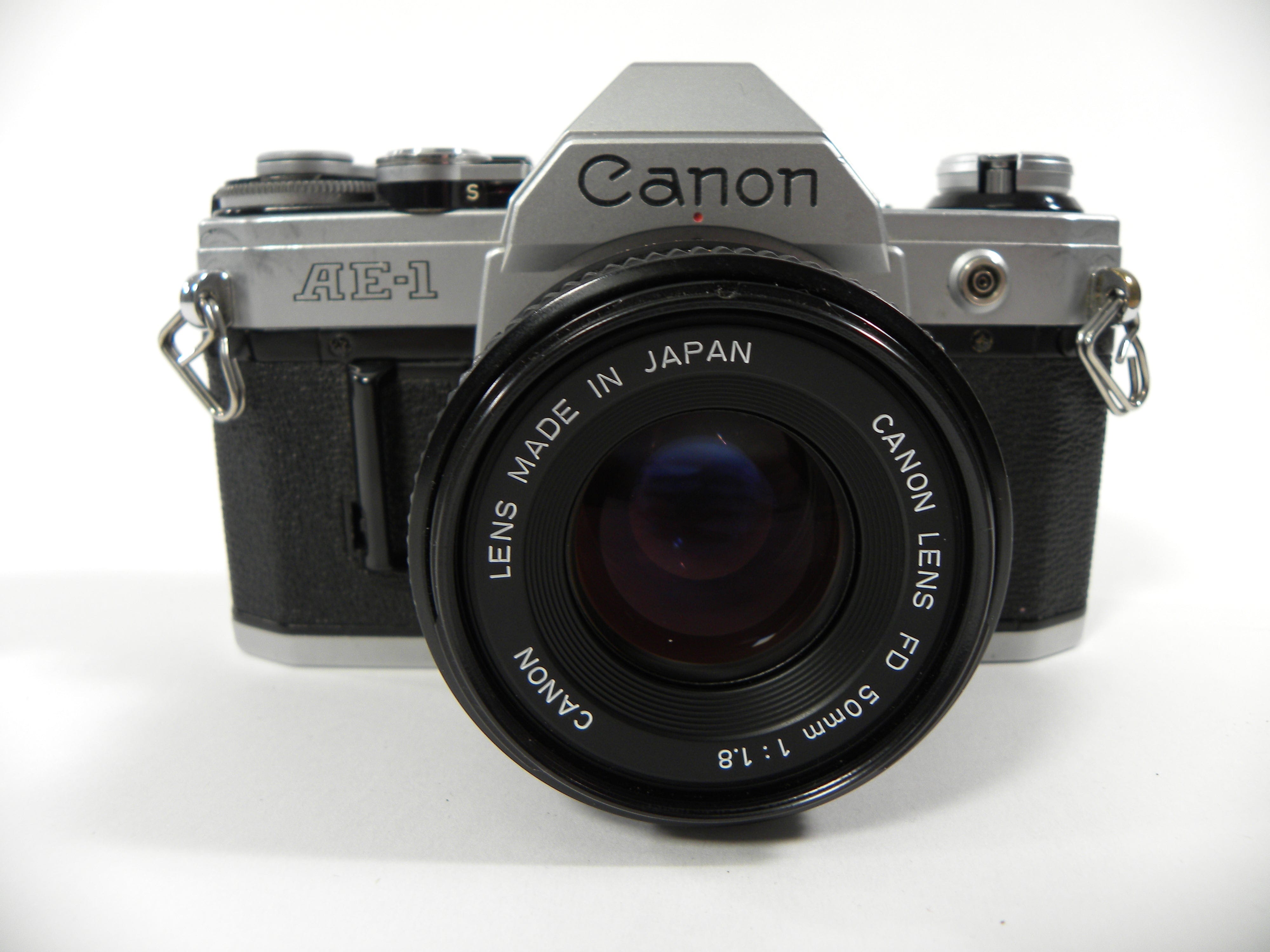 Canon AE-1 35mm SLR with a 50mm f/1.8 FD Lens