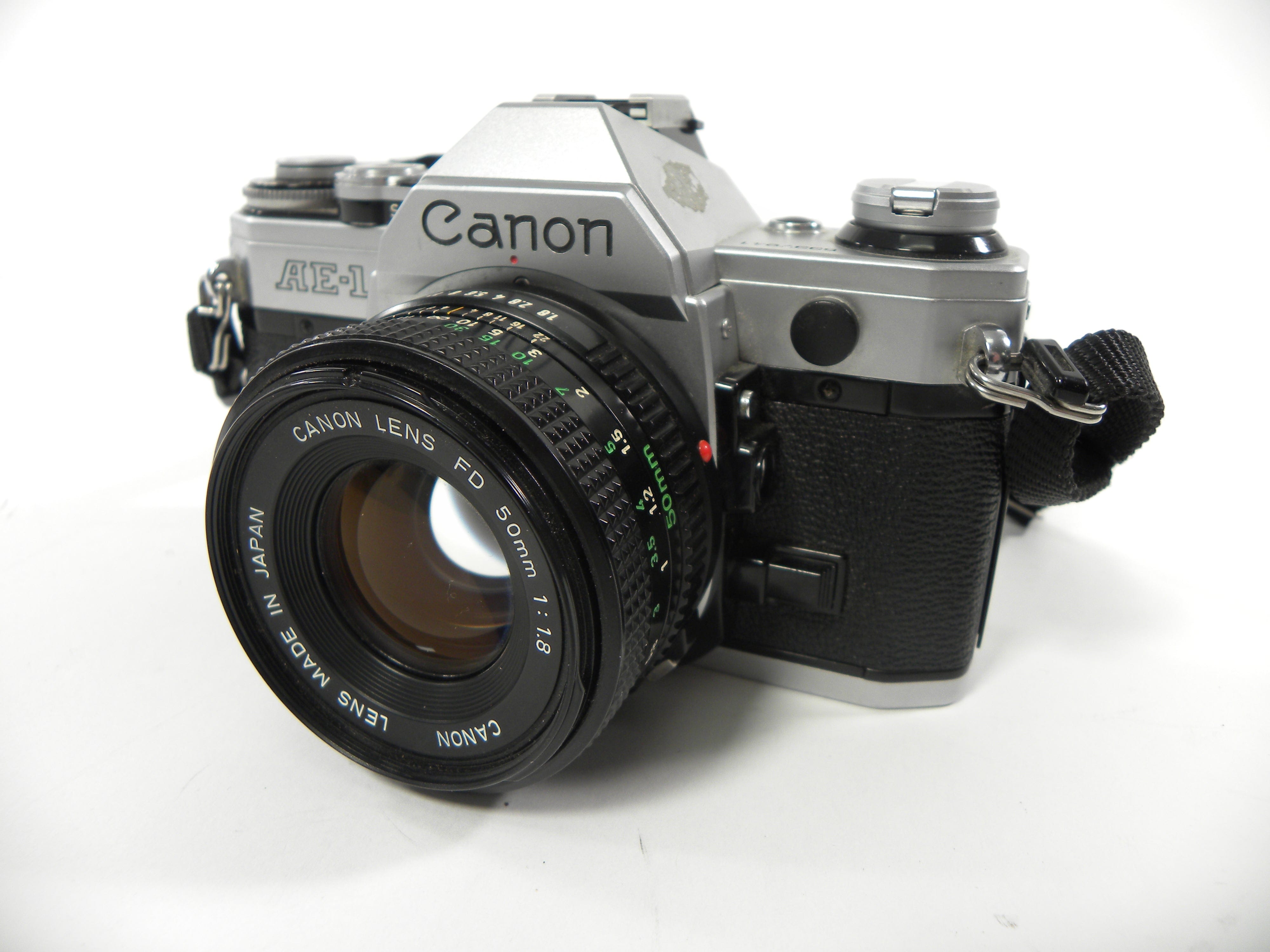 Canon AE-1 35mm SLR Camera with a 50mm f/1.8 FD Lens