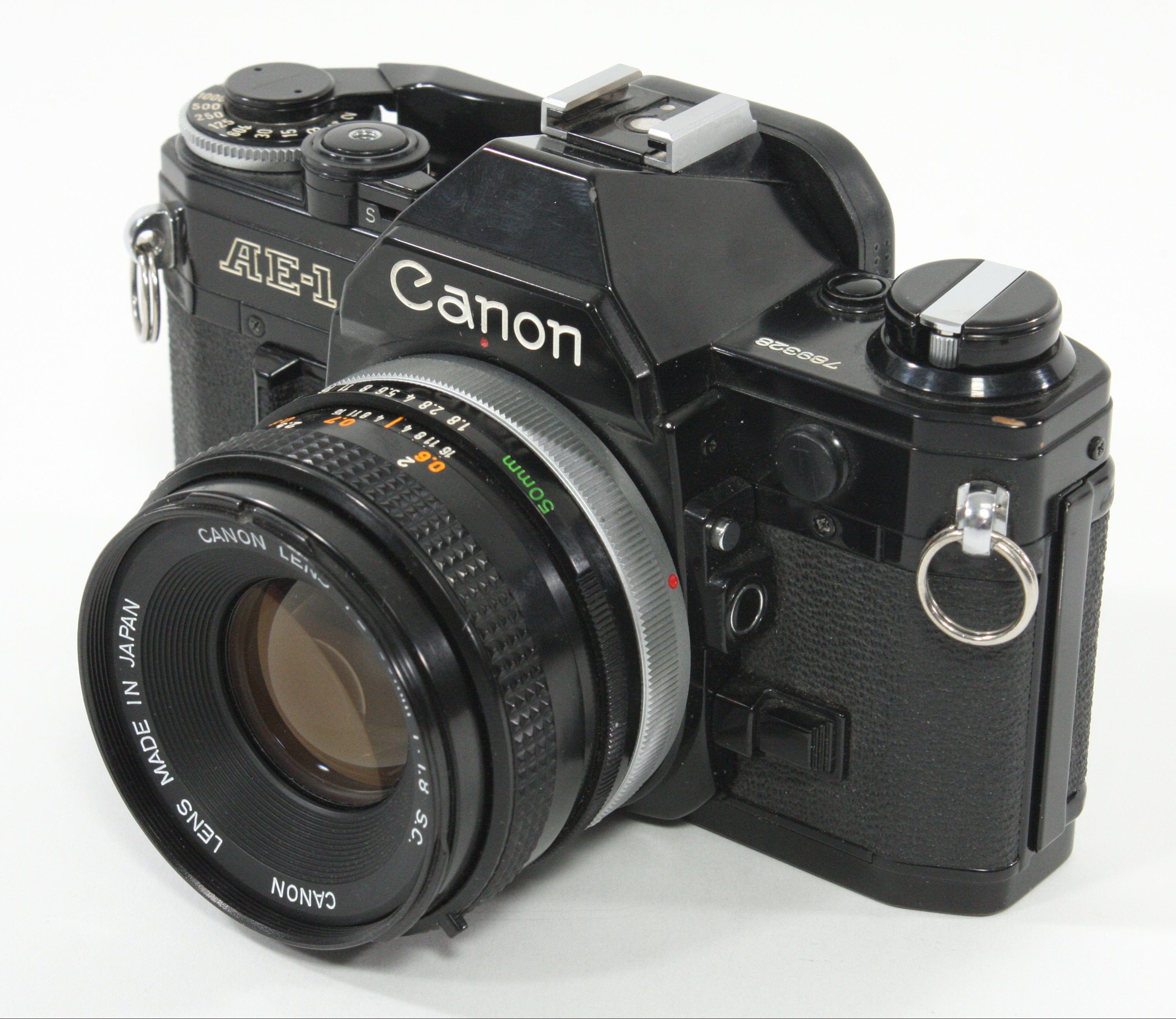 Canon AE-1 (Black) with 50mm f/1.8 S.C. Lens