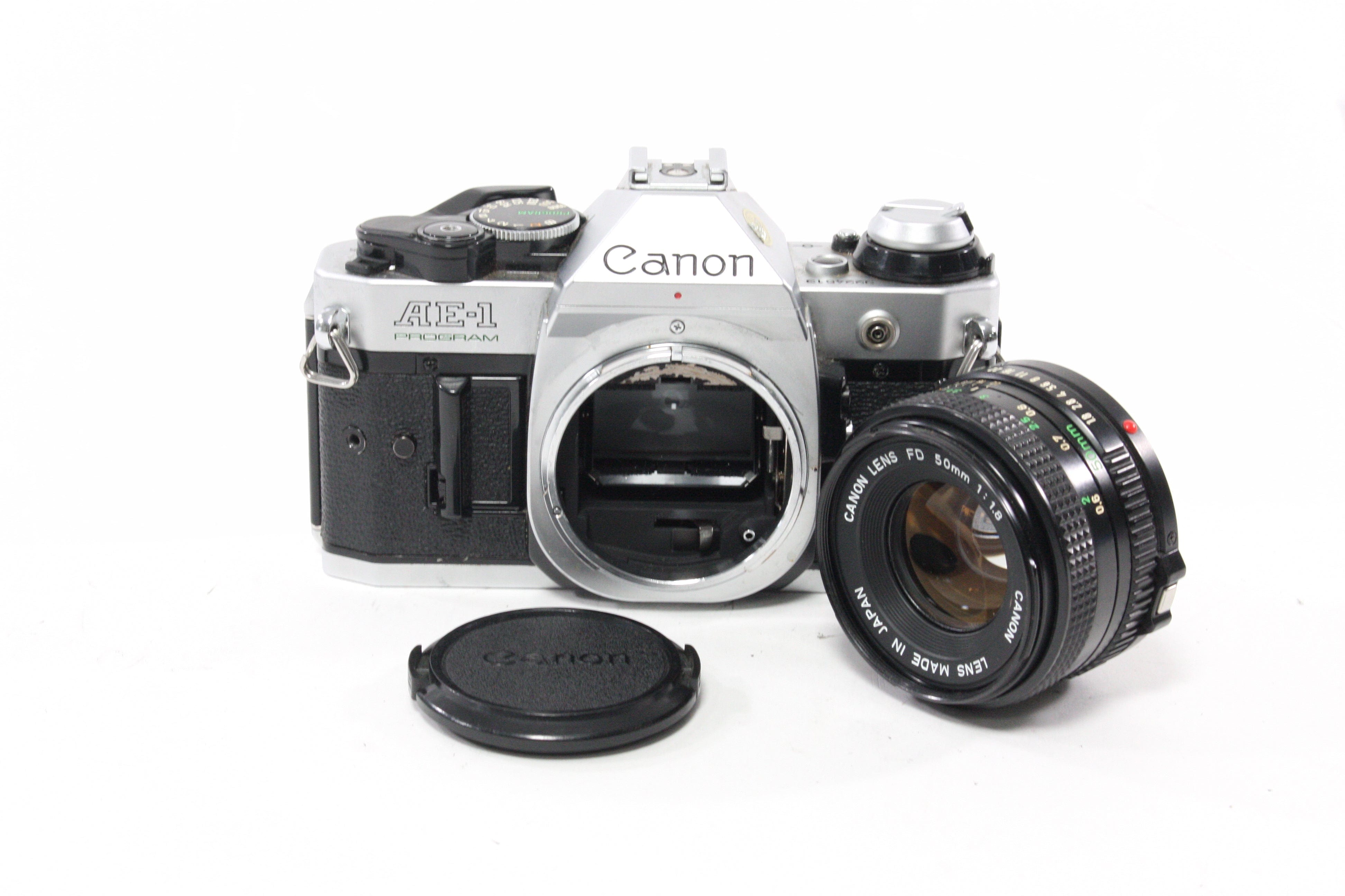 Canon AE-1 Program 35mm SLR Camera with 50mm f/1.8 Lens