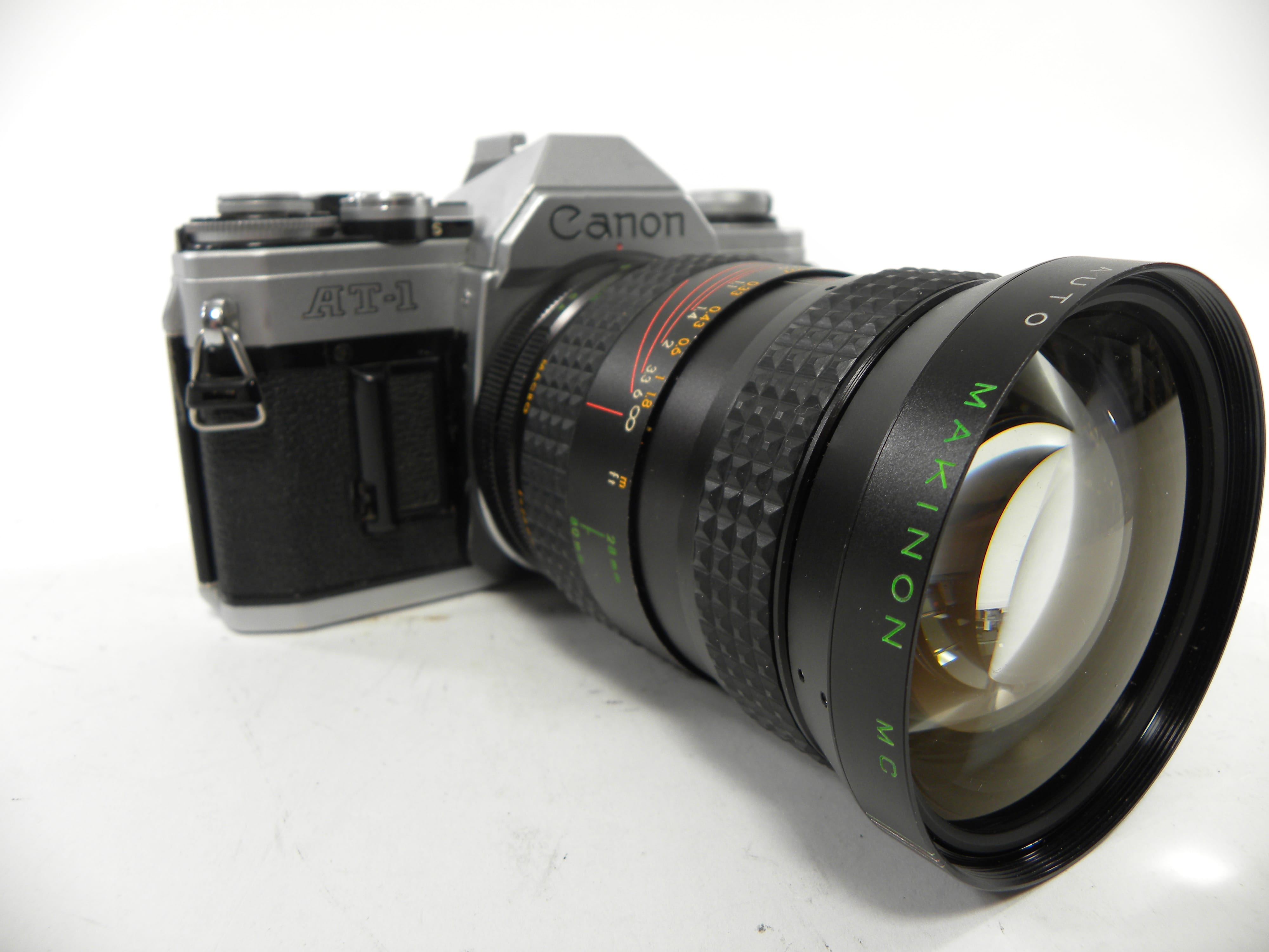 Canon AT-1 35mm SLR camera w/Makinon 28-80mm f3.5