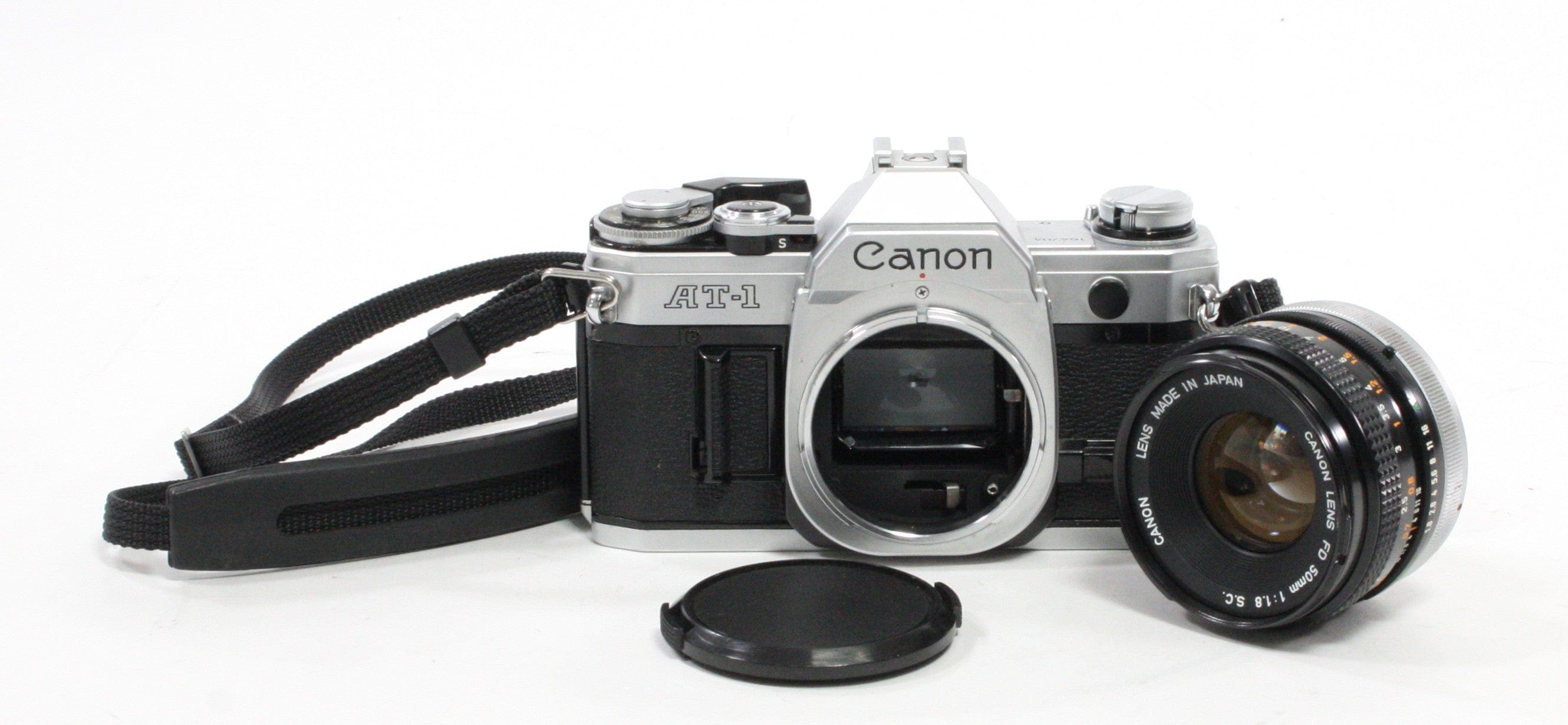 Canon AT-1 SLR Camera with 50mm f/1.8 S.C. FD Lens