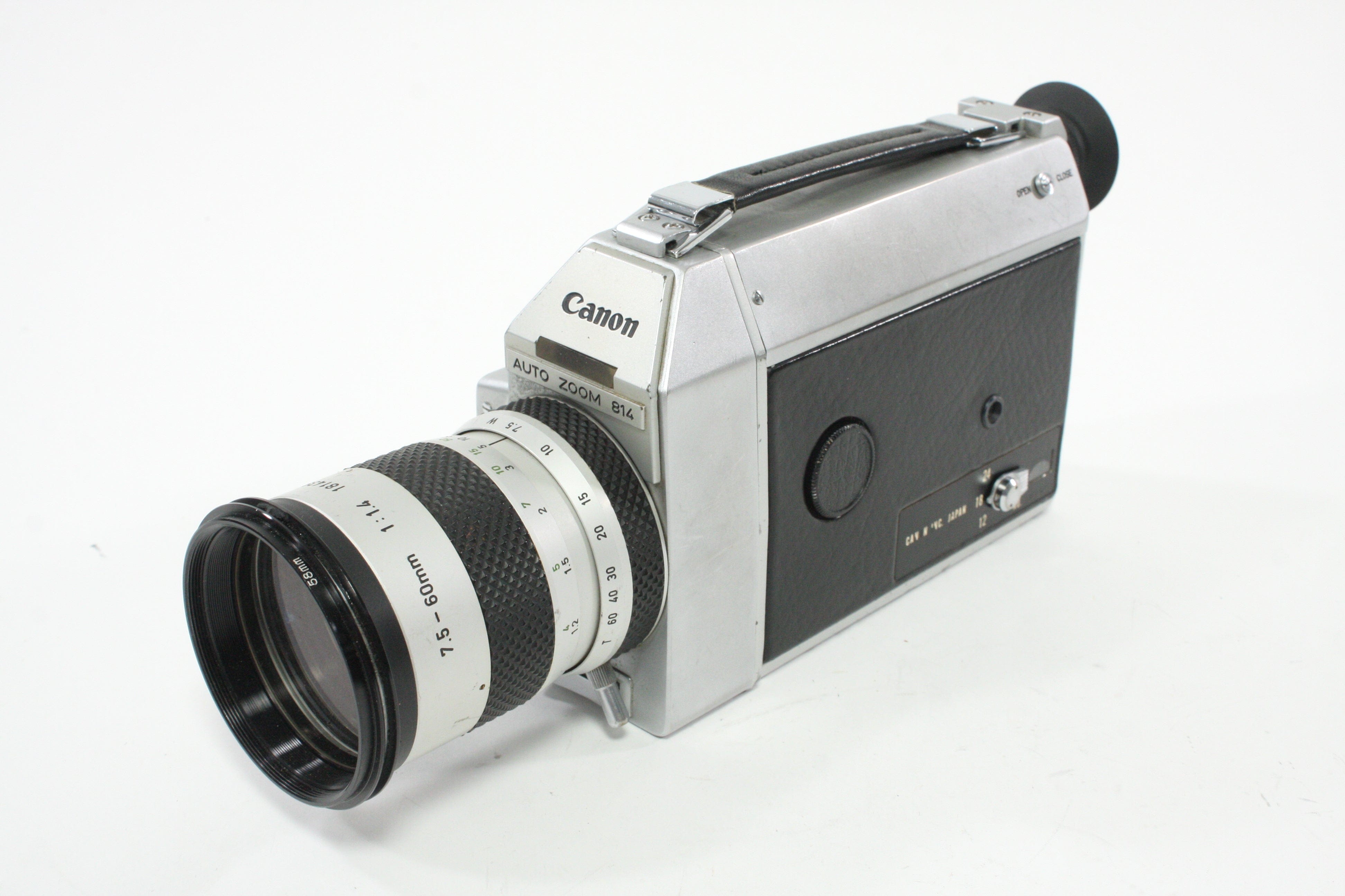 Canon Auto Zoom 814 Super 8 with a Canon 7.5-60mm f/1.4 Lens AS-IS