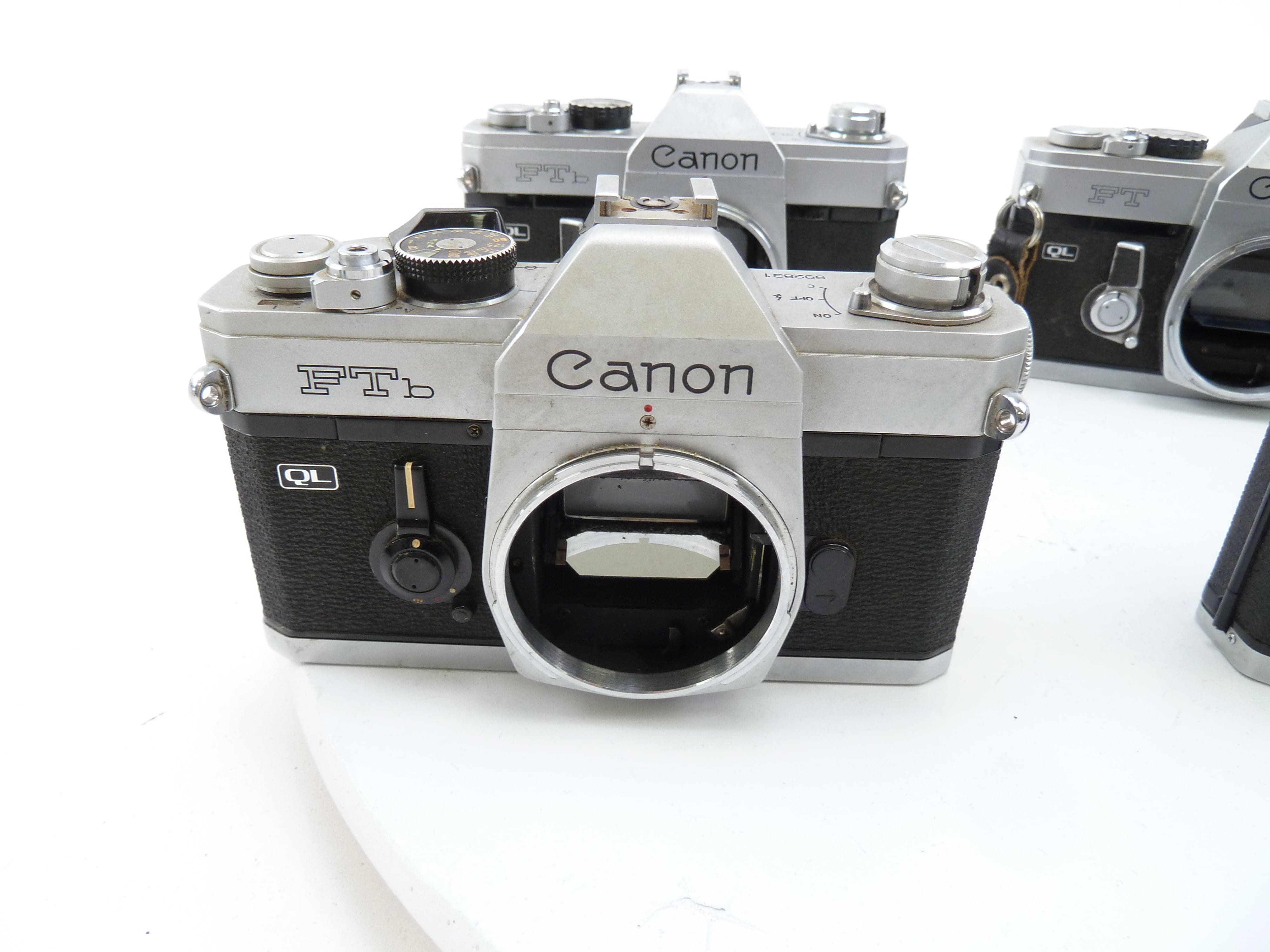 Canon Chrome FTB and FT Camera Bodies being sold AS IS for PARTS ONLY