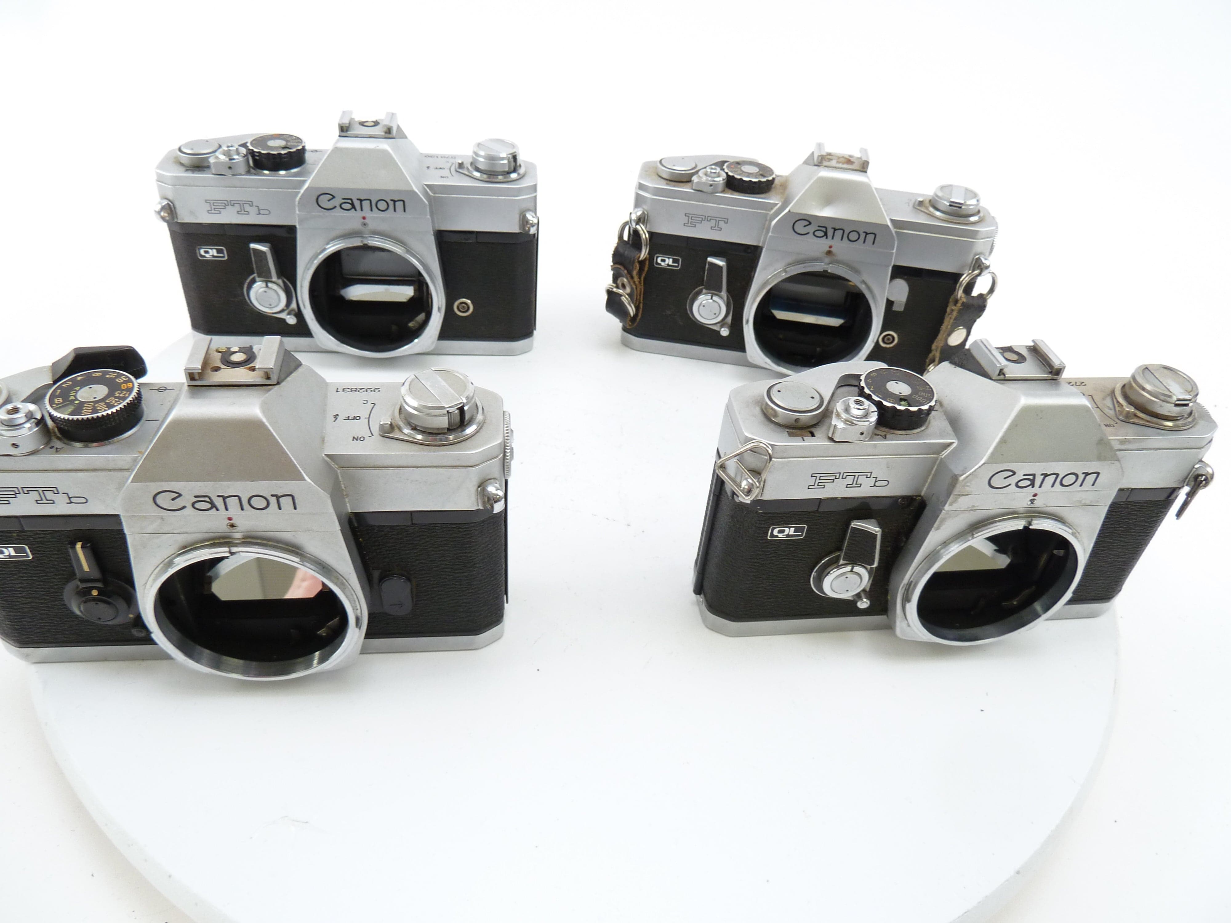 Canon Chrome FTB and FT Camera Bodies being sold AS IS for PARTS ONLY