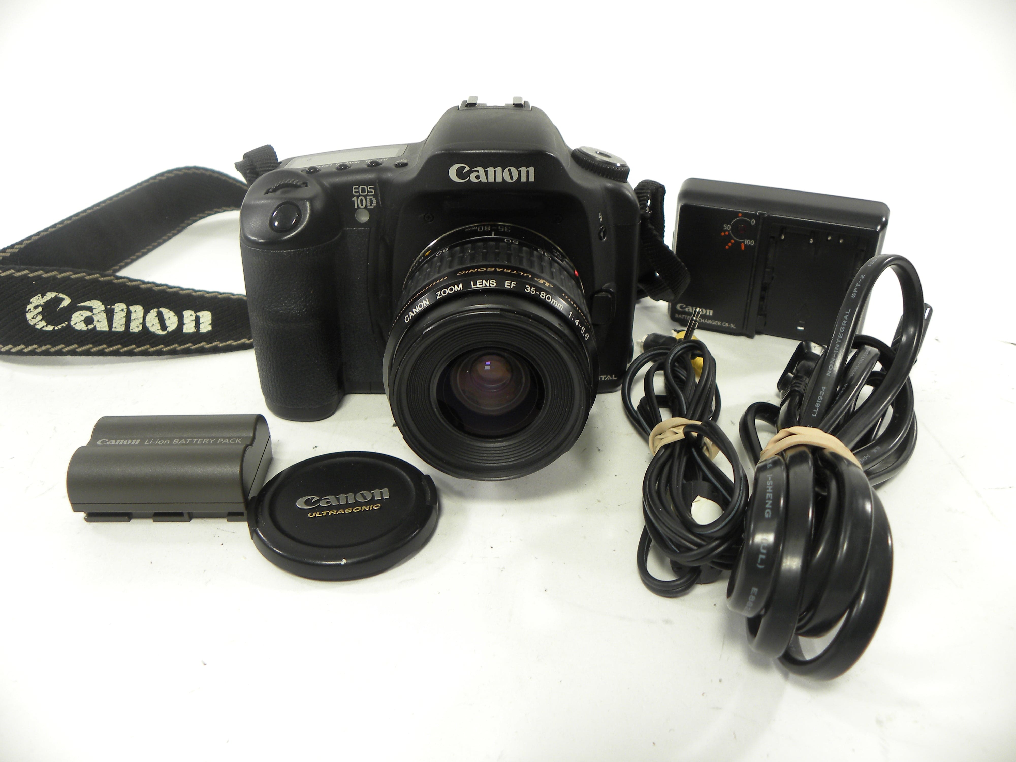 Canon EOS 10D 6.3mp Digital SLR w/EF Zoom 35-80 f4-5.6 USM