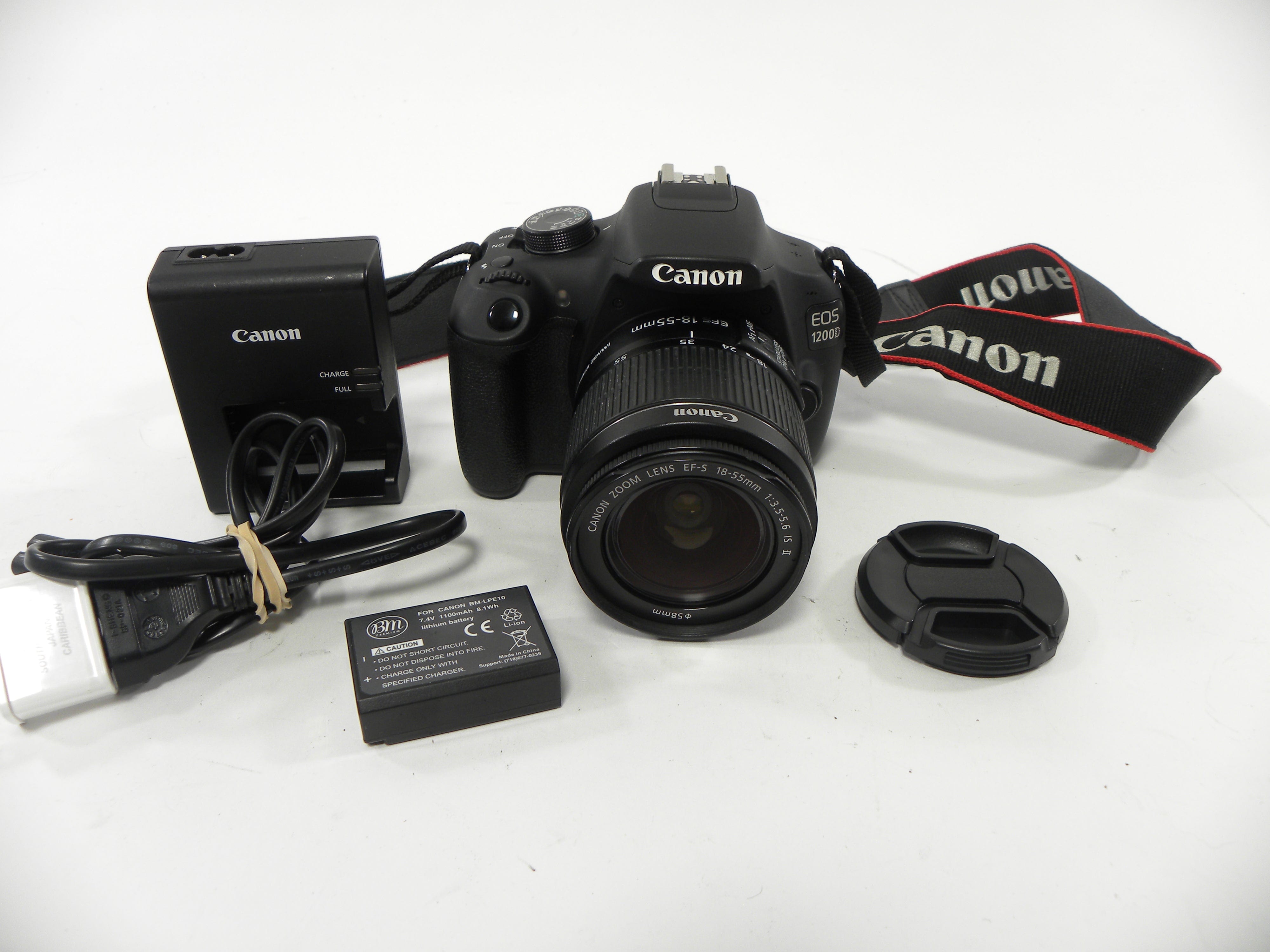 Canon EOS 1200D 18.0mp Digital SLR w/EF-S 18-55 IS II Shutter Ct. 10,117