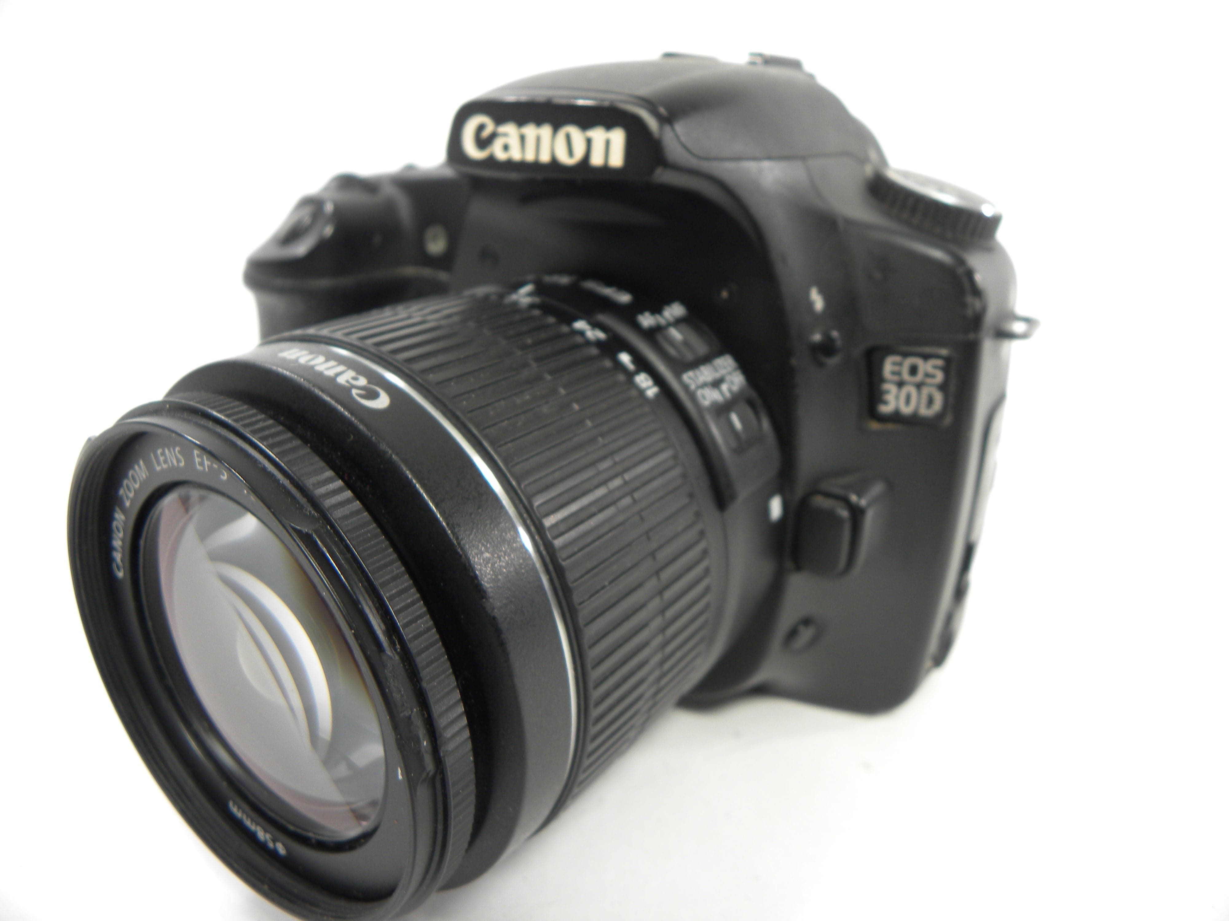 Canon EOS 30D 8.2mp Digital SLR w/EF-S 18-55 IS II S/C N/A