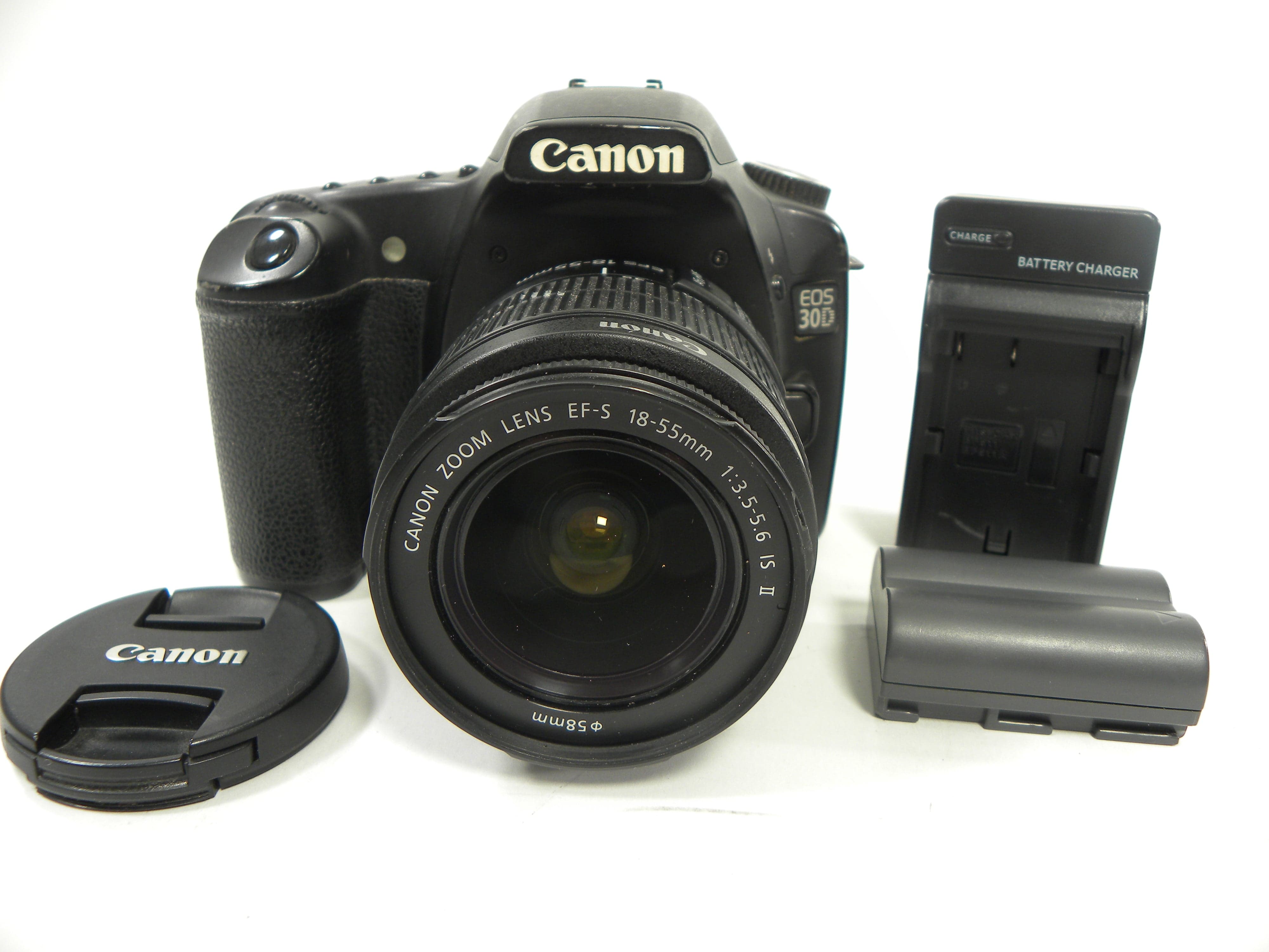 Canon EOS 30D 8.2mp Digital SLR w/EF-S 18-55 IS II S/C N/A