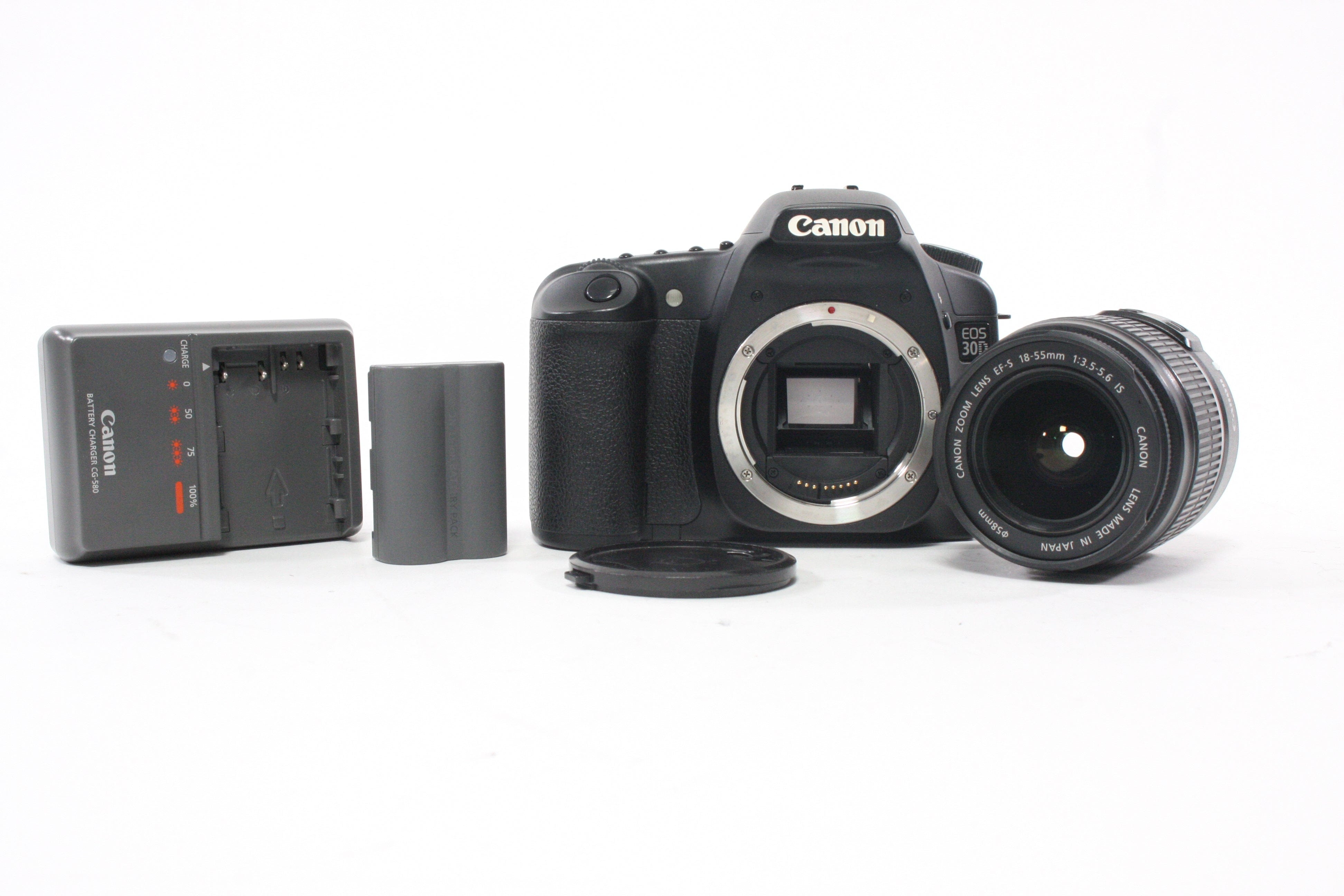 Canon EOS 30D DSLR Camera with 18-55mm f/3.5-5.6 IS Lens for Canon EF-S Mount