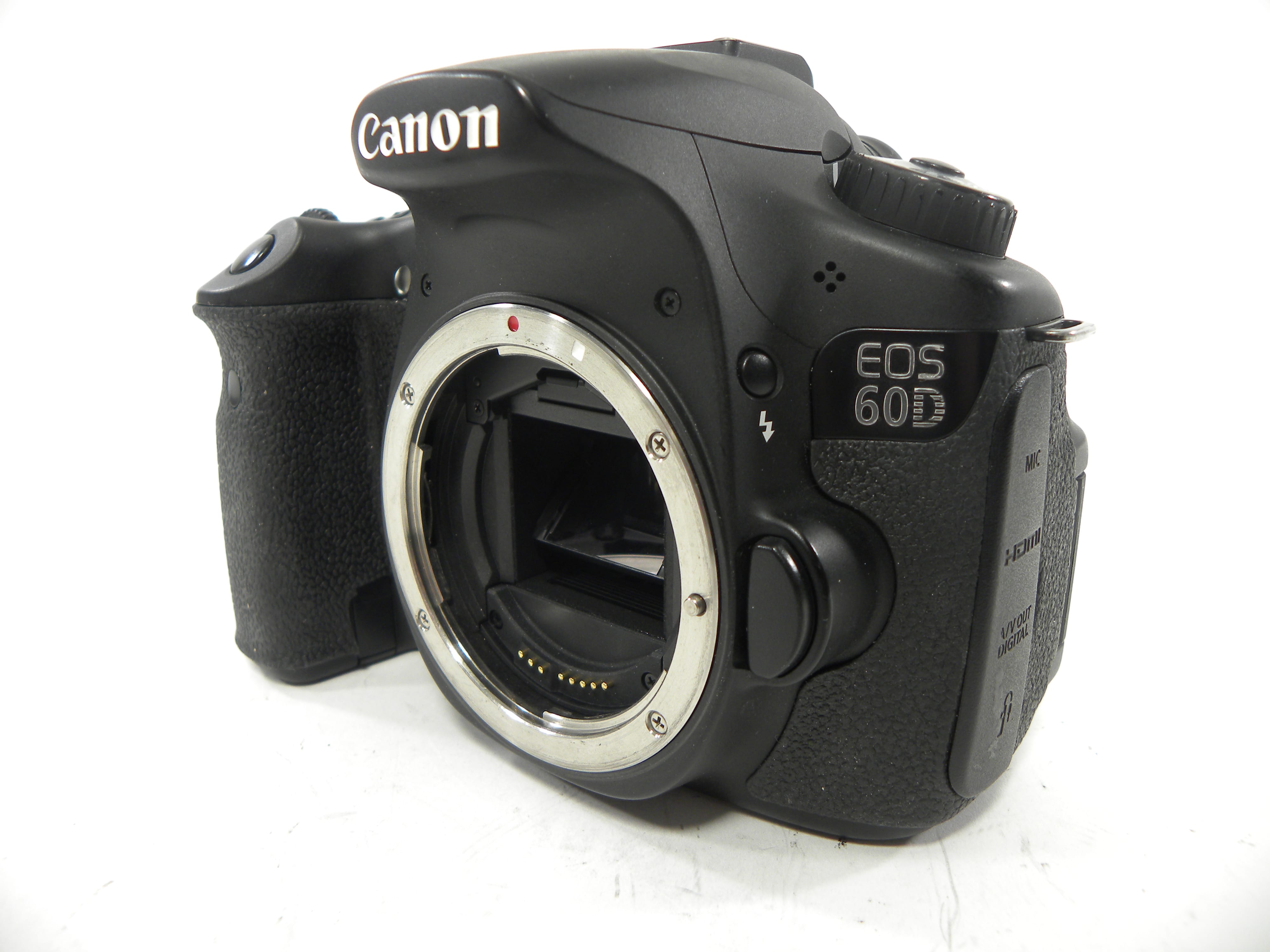 Canon EOS 60D 18mp Digital SLR Body Only Shutter Ct. 36,825 w/BG-E9 Grip