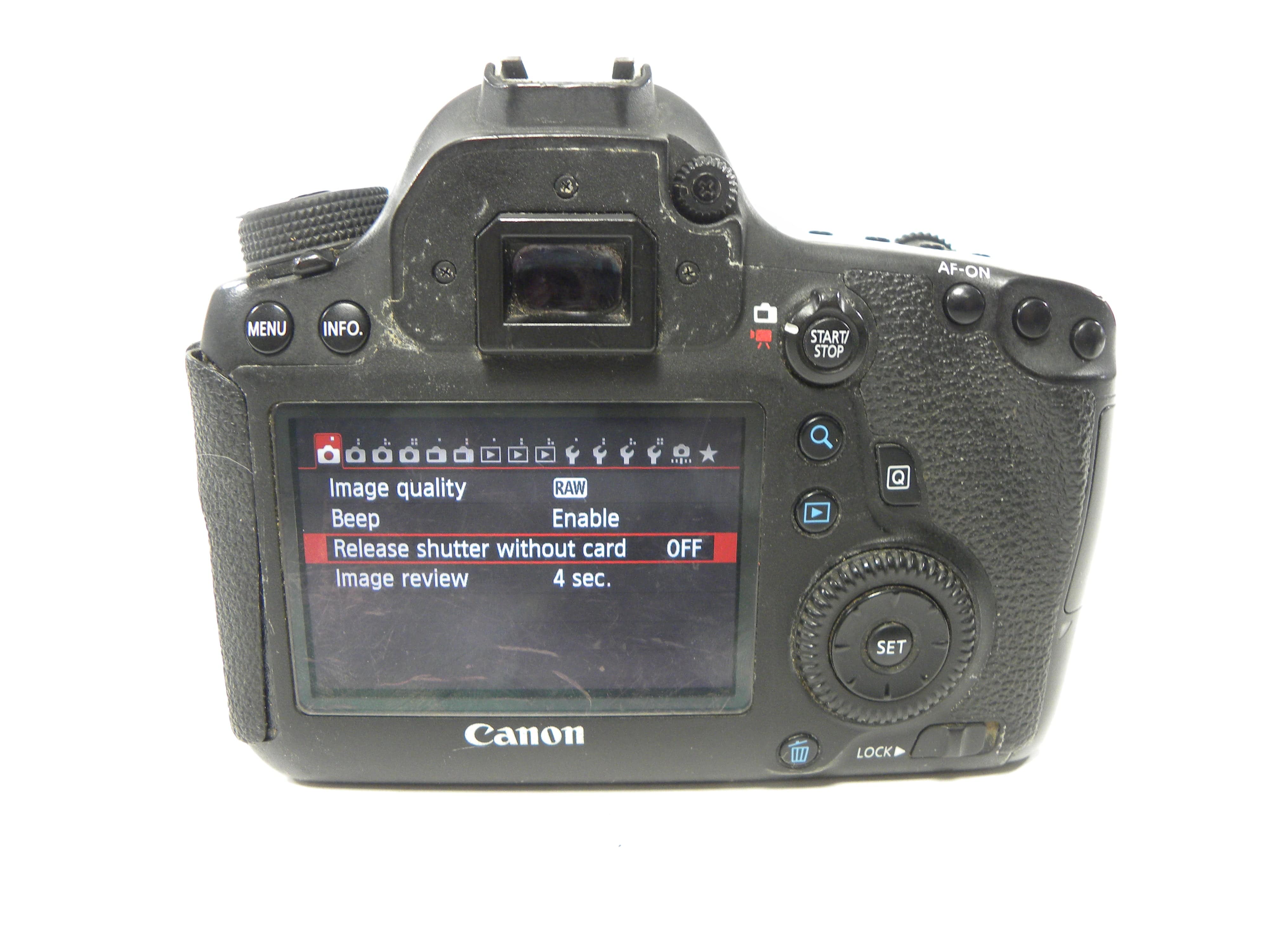 Canon EOS 6D 20.2m Digital SLR w/85mm f1.8 Shutter Ct. 156,543 AS IS No Returns!!