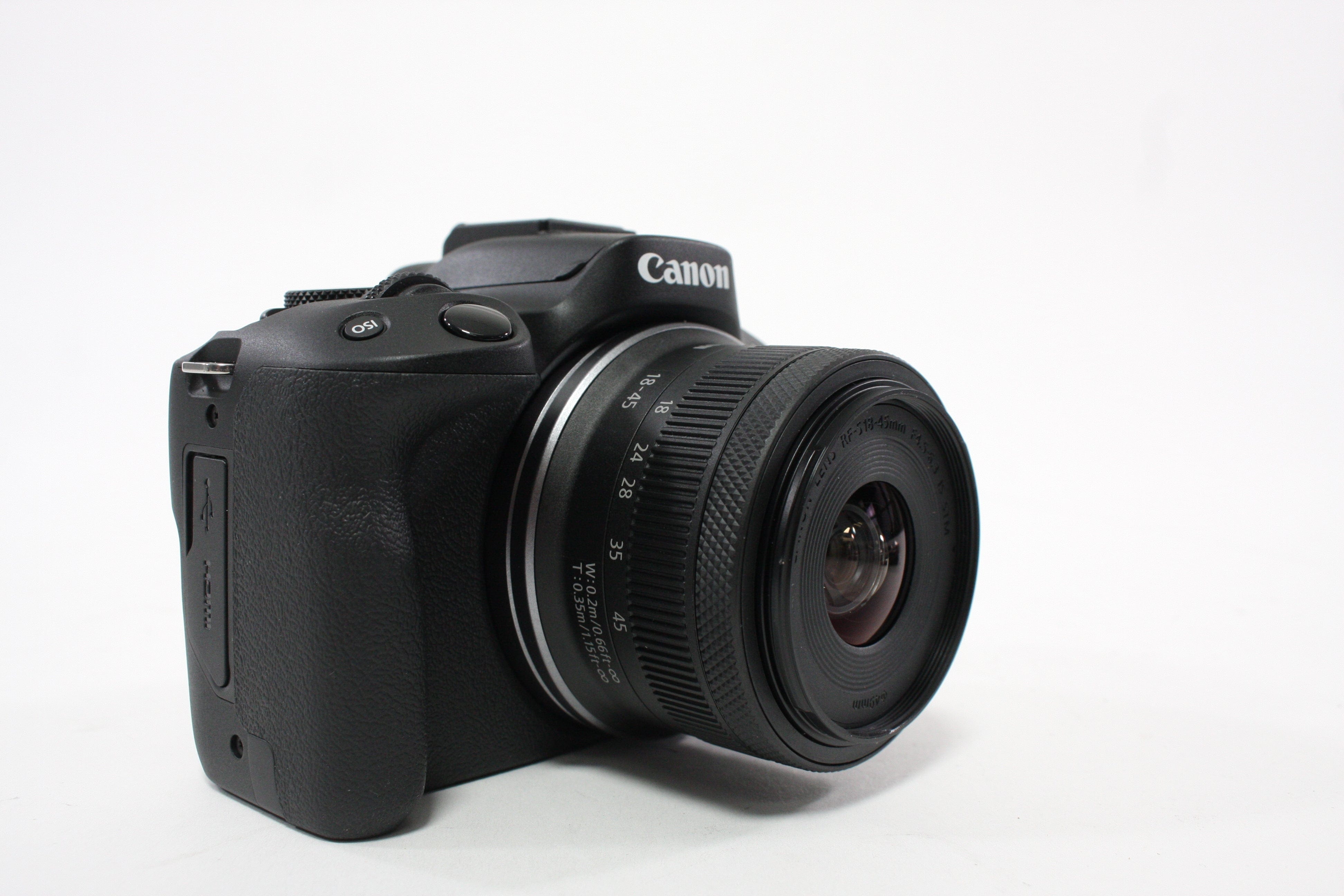 Canon EOS R50 Mirrorless Camera with 18-45mm f/4.5-5.3 IS STM SC 1,000 or less