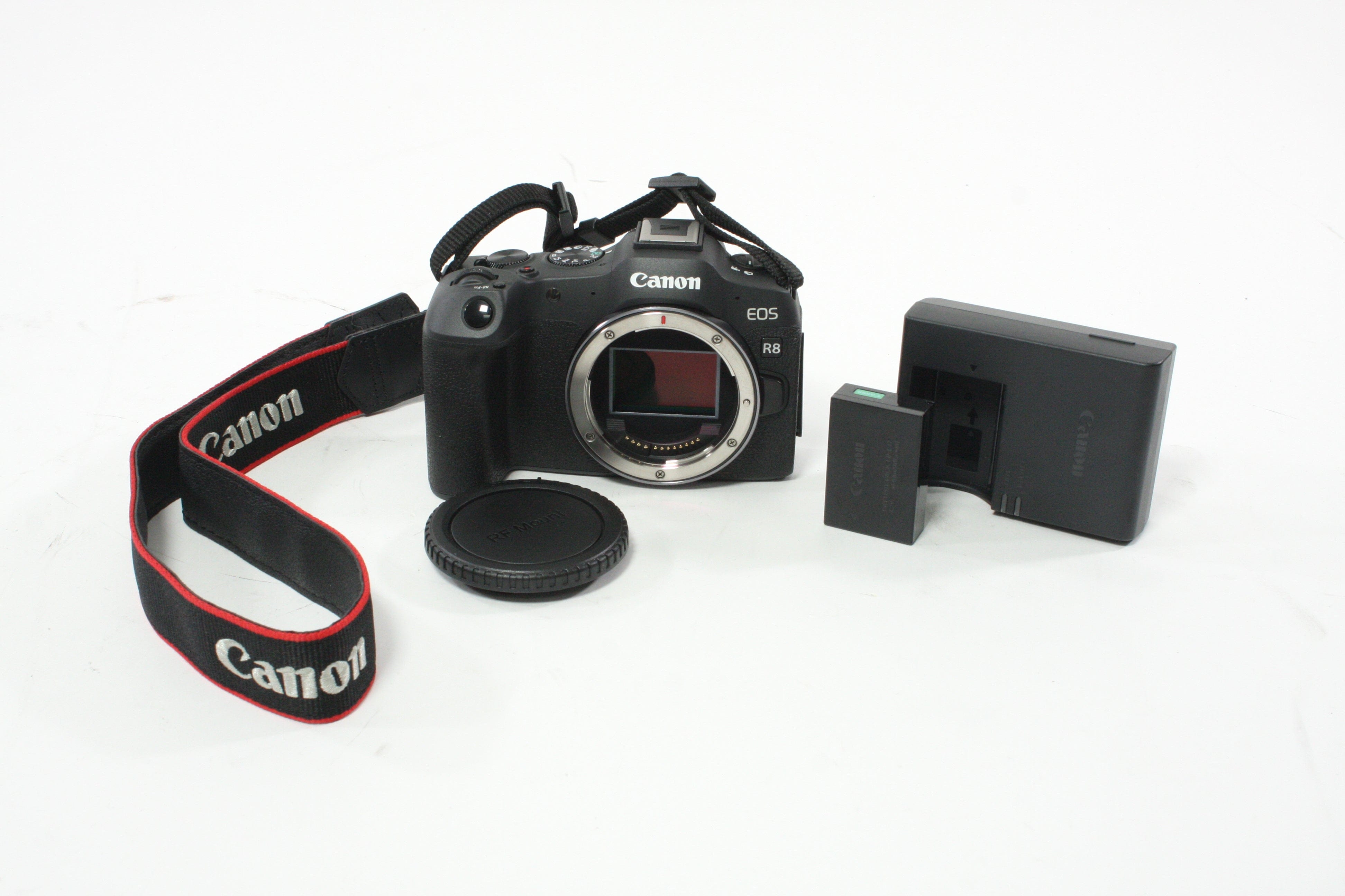 Canon EOS R8 Mirrorless Digital Camera with a Shutter Count less than 1,000