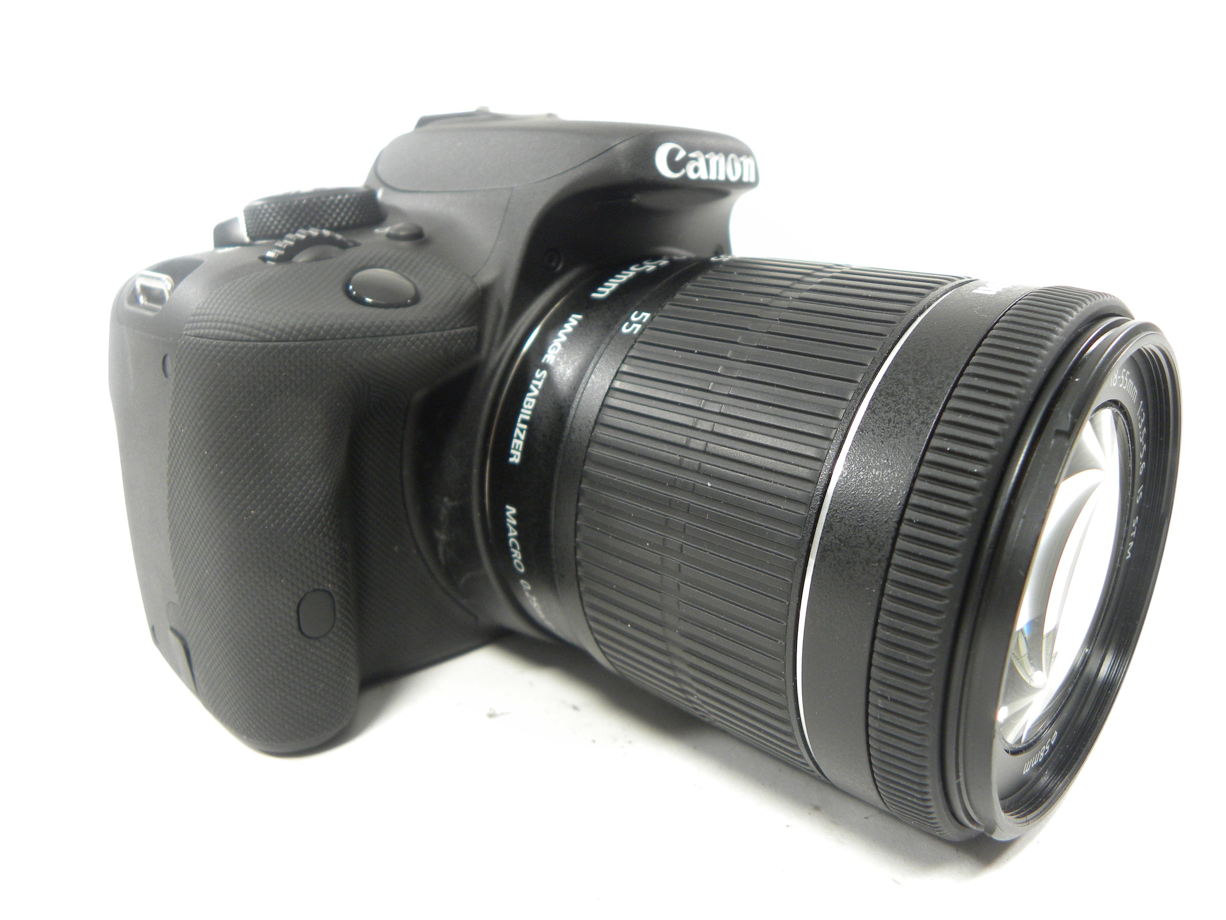 Canon EOS Rebel SL1 18mp Digital SLR w/EF-S 18-55 IS STM Shutter Ct. 749