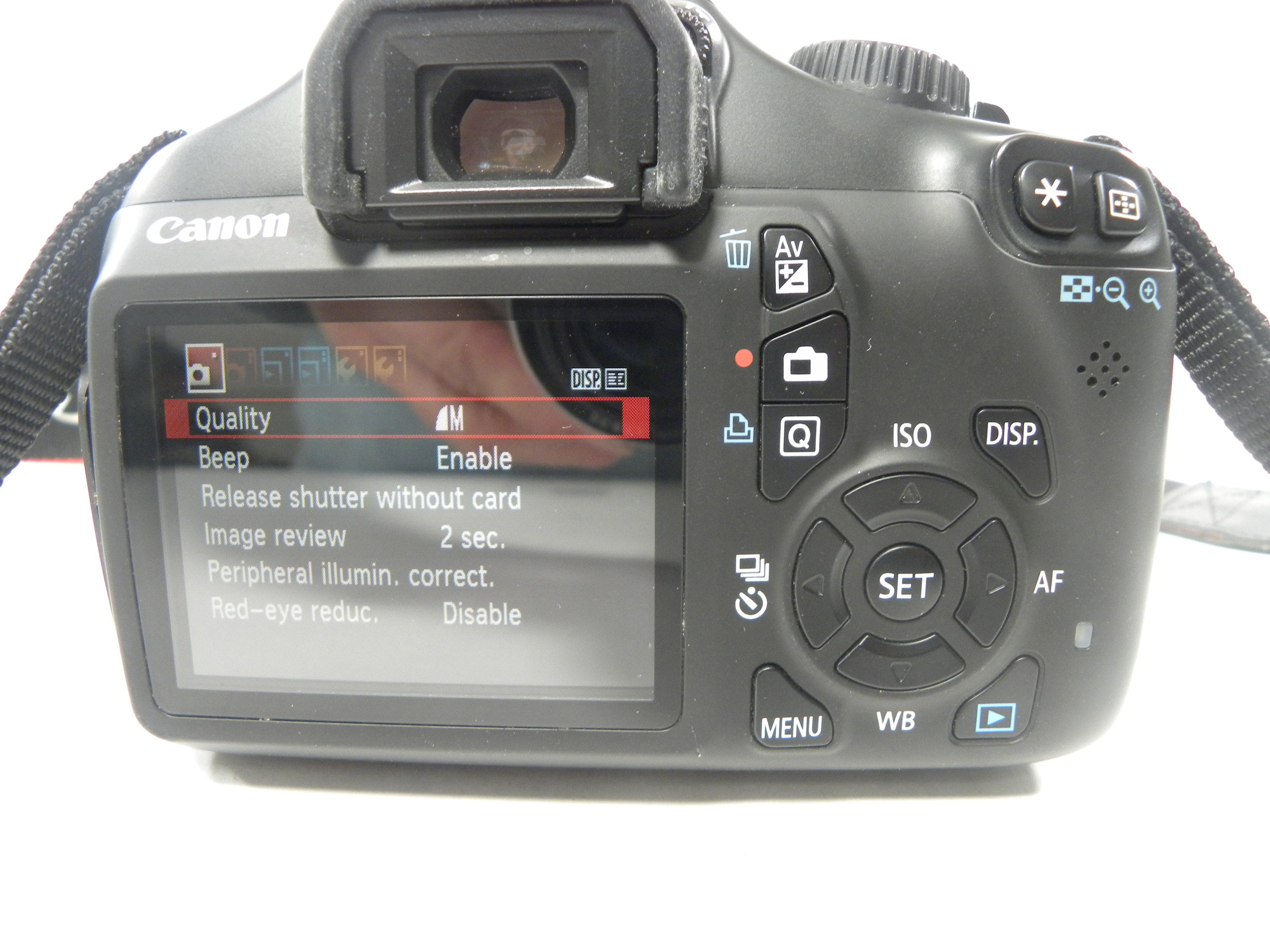 Canon EOS Rebel T3 12.mp Digital SLR w/EF-S 18-55 IS II Shutter Ct. 1,545