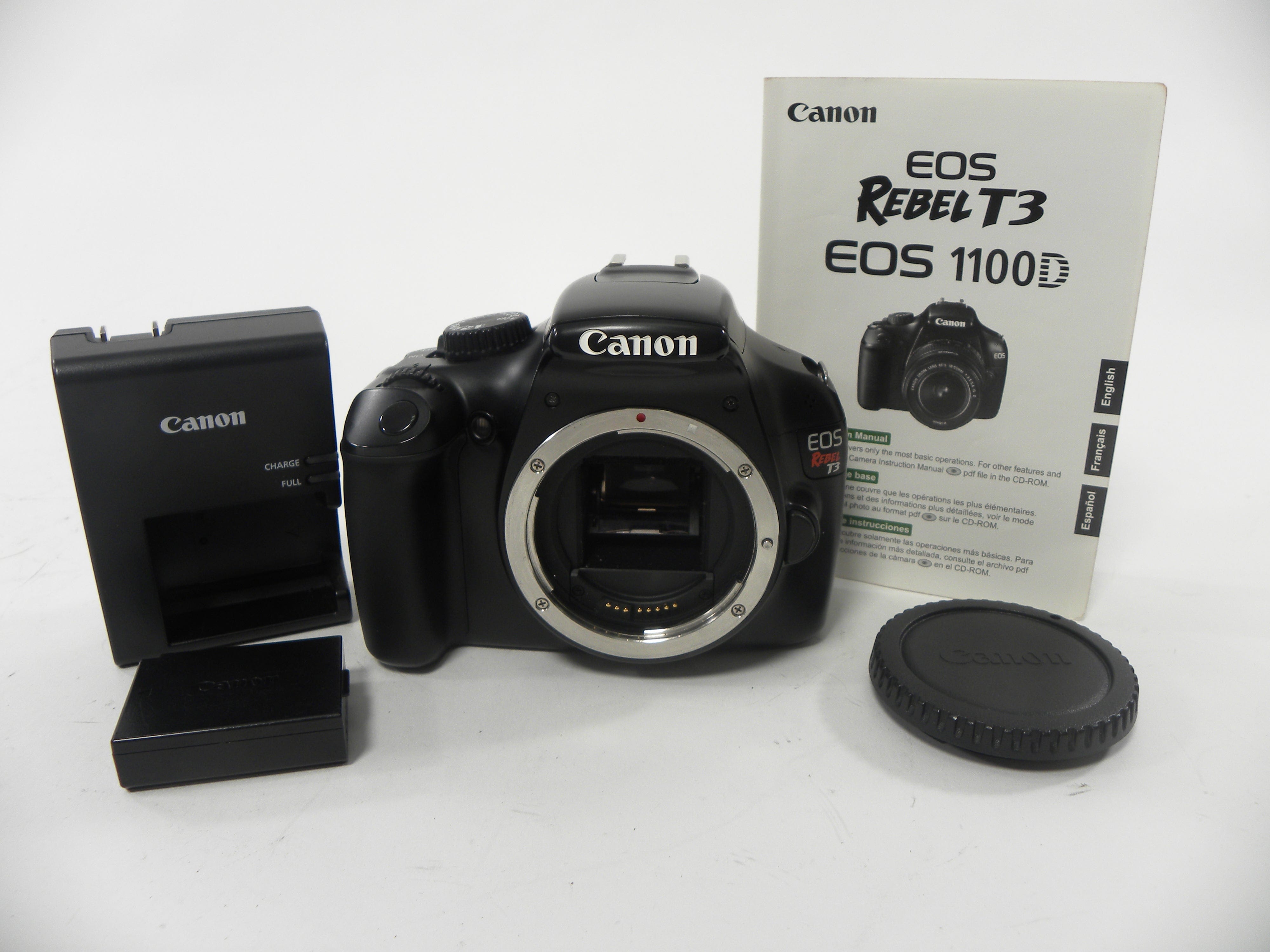 Canon EOS Rebel T3 18mp Digital SLR Body Only Shutter Ct. 5,065