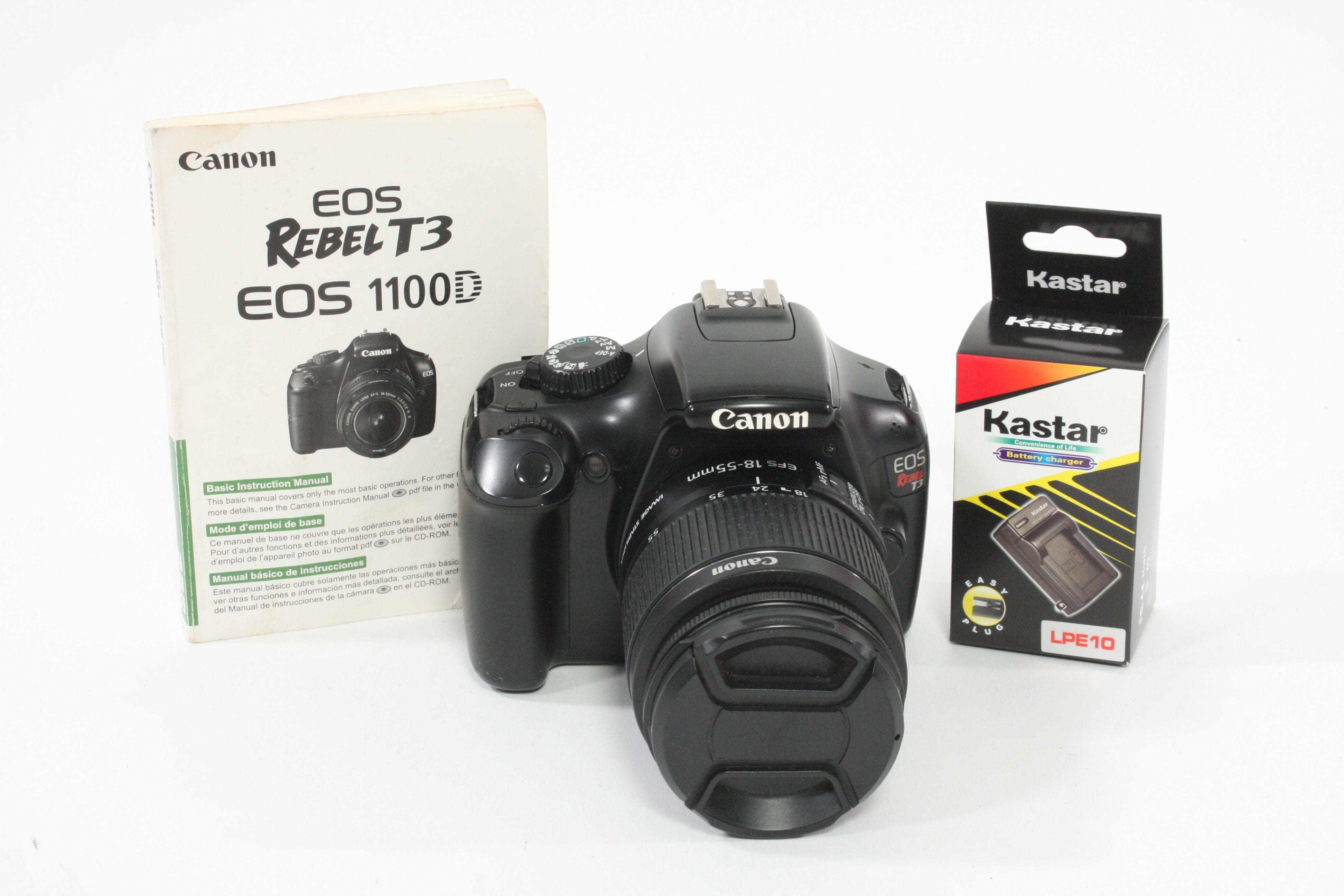 Canon EOS Rebel T3 with 18-55mm f/3.5-5.6 IS II - Shutter Count 32892